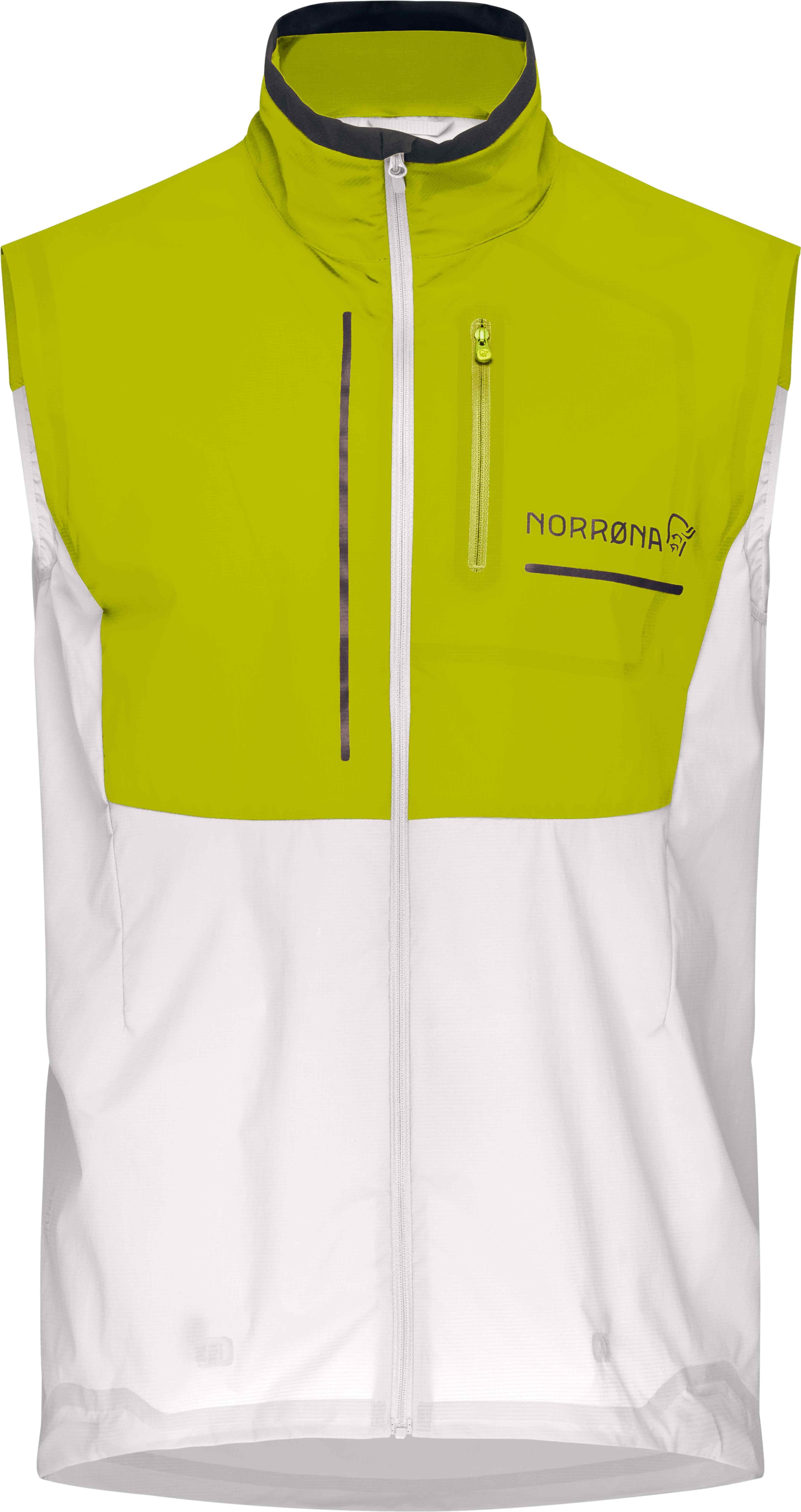 Senja Aero90 Vest M Golden Lime Snow White + Norrona
