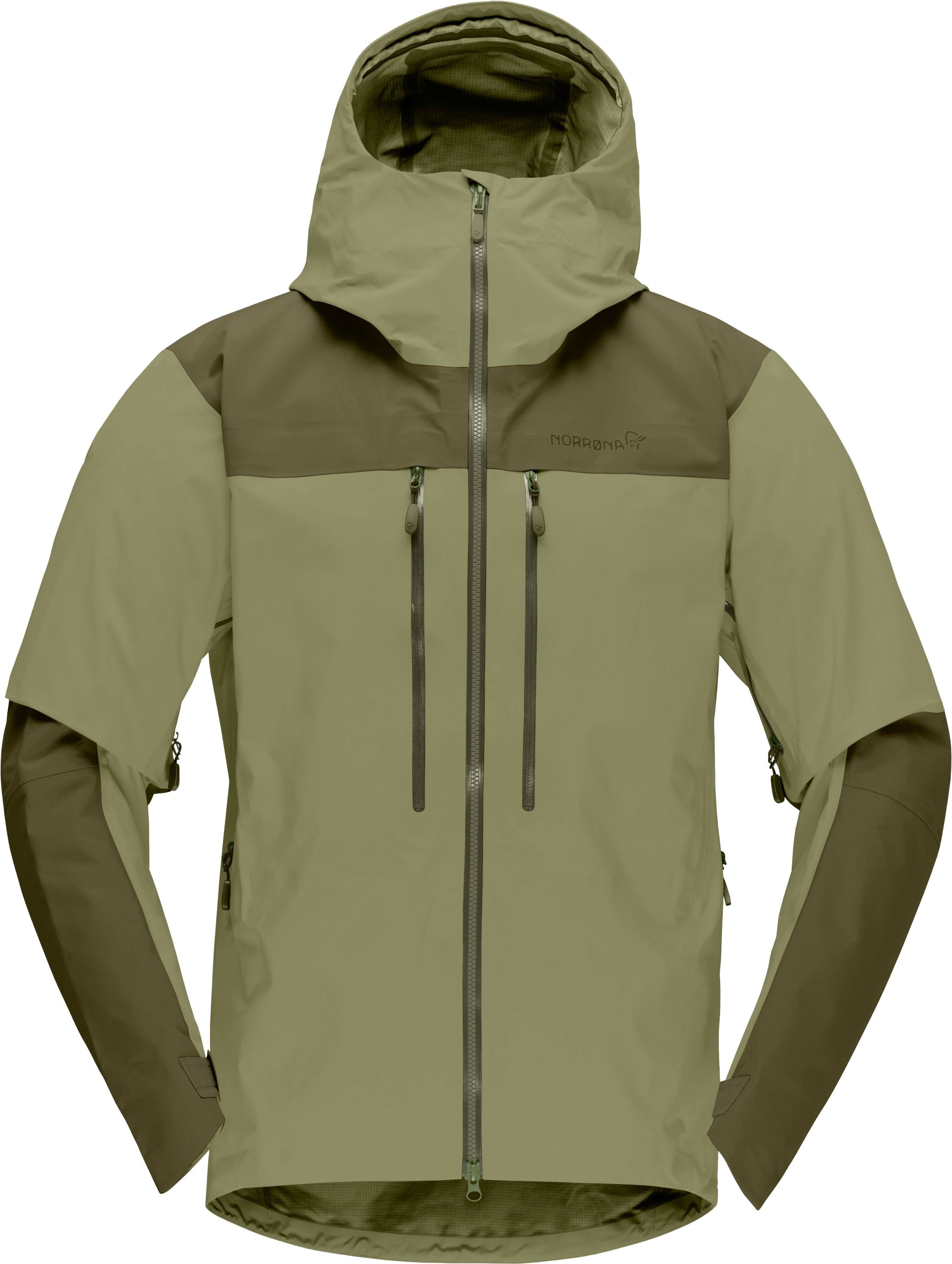 Trollveggen Gore-Tex Pro Light Jacket M Olive Night Deep Lichen Green + Norrona