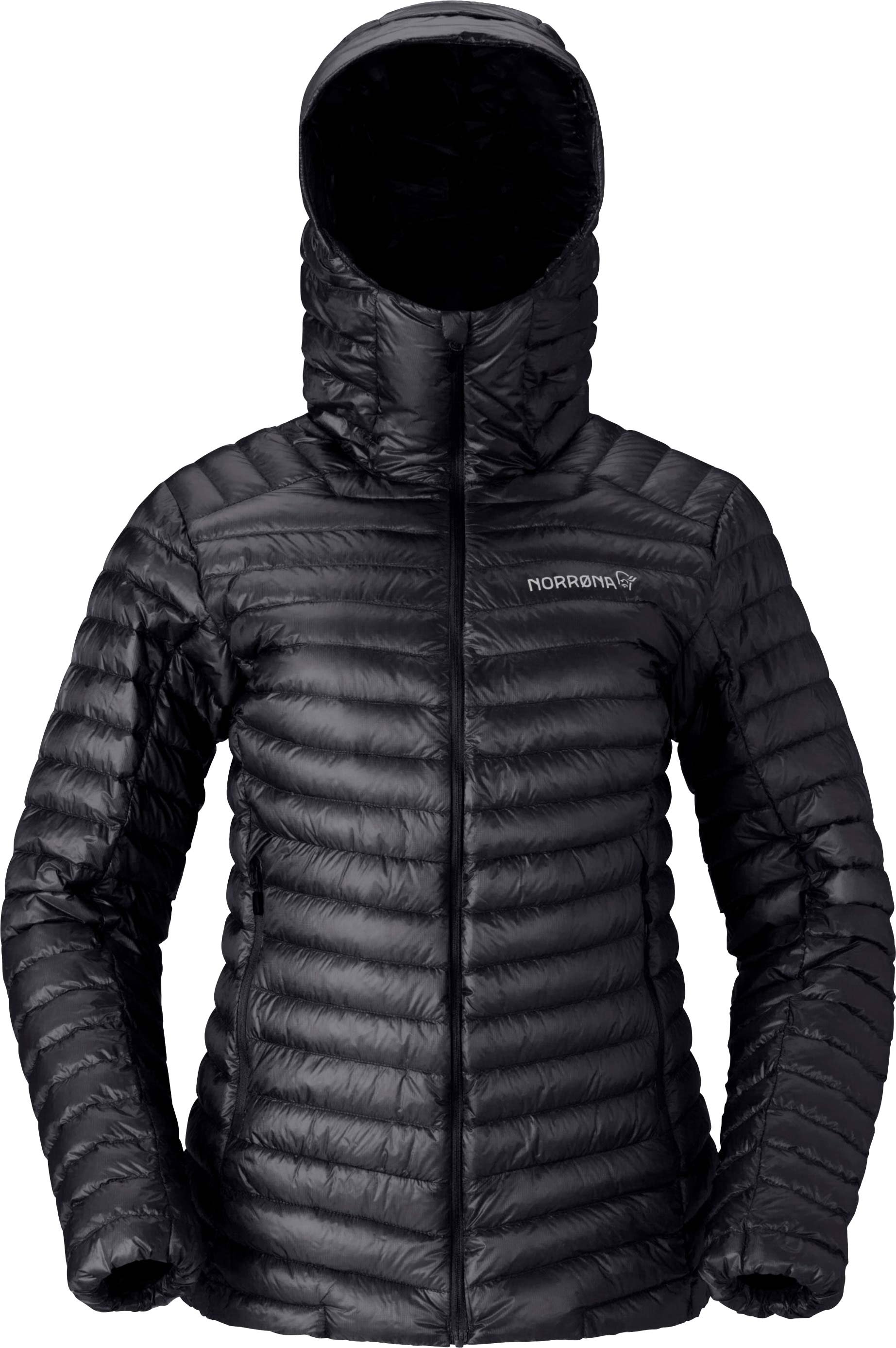 Trollveggen Down800 Super Light Hood W Caviar Black + Norrona