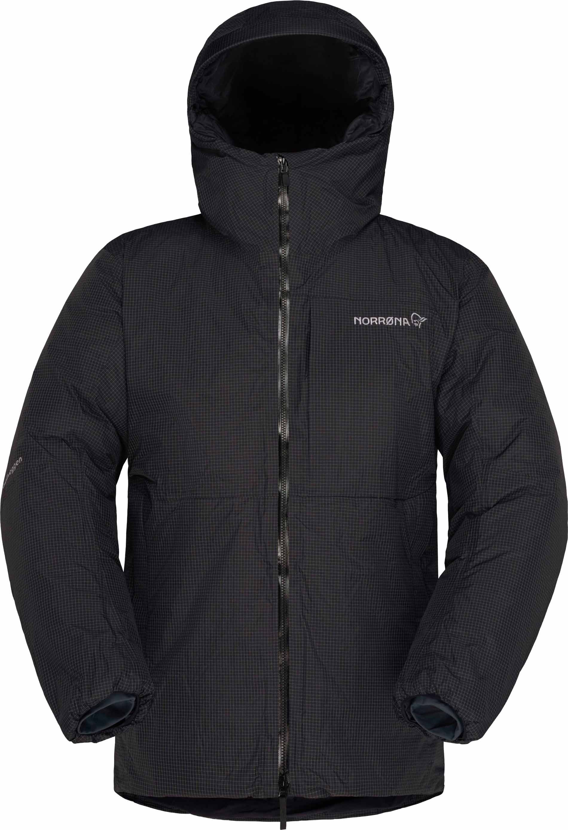 Trollveggen Dri2 Down800 Zip Hood M Caviar Black + Norrona