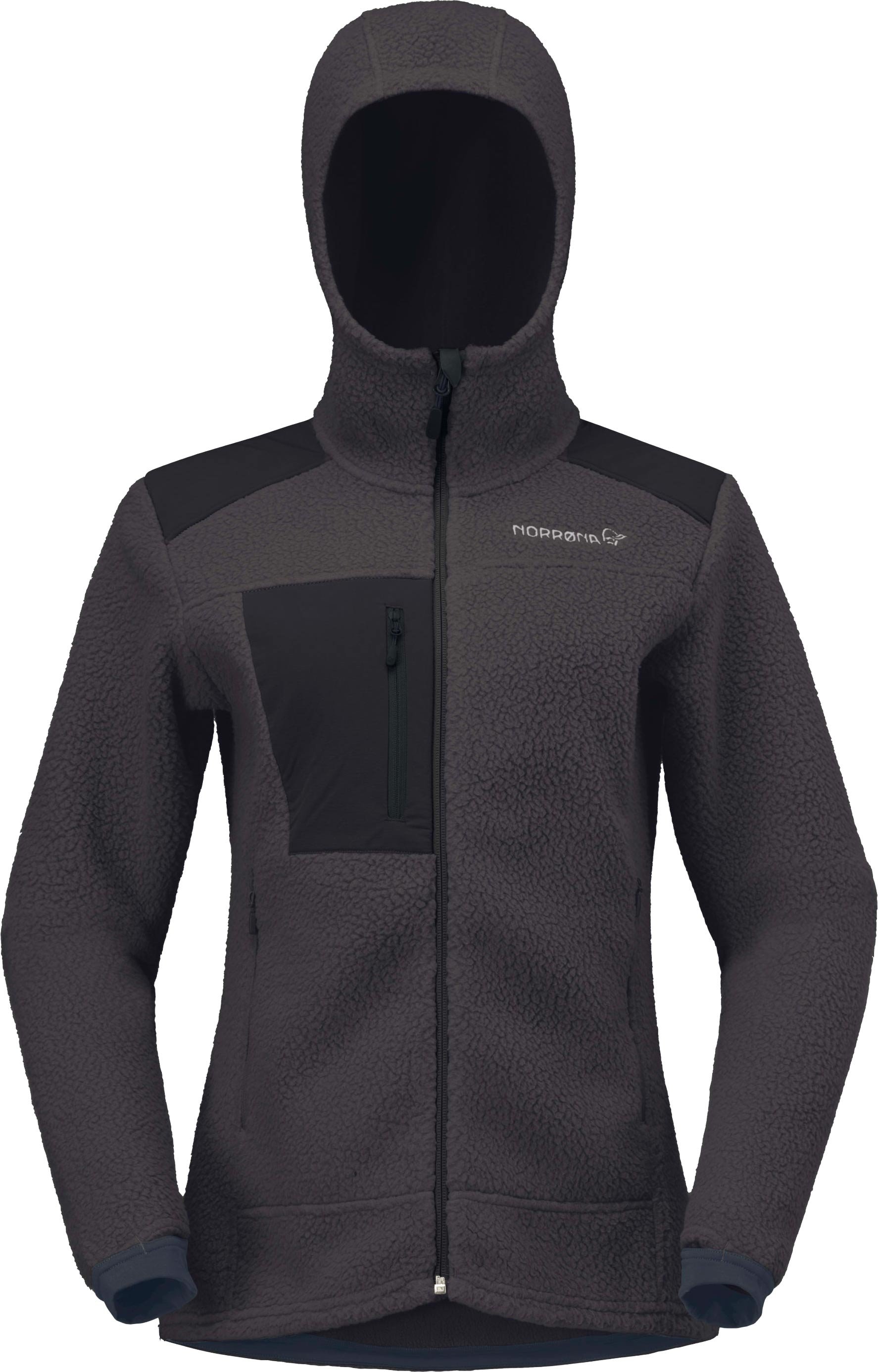 Trollveggen Warm3 Zip Hood W Phantom + Norrona