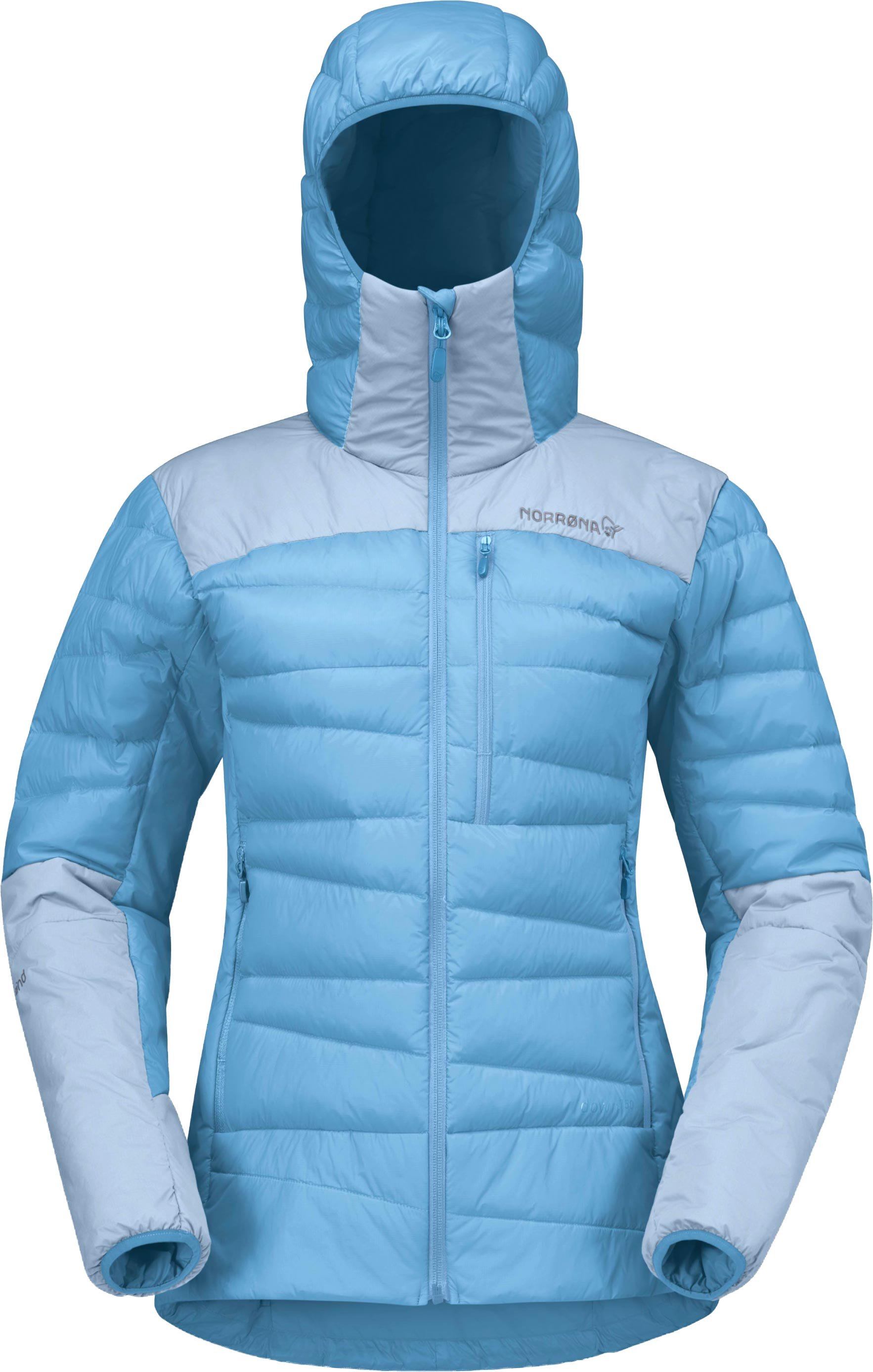 Falketind Down750 Zip Hood W Allure Cashmere Blue + Norrona