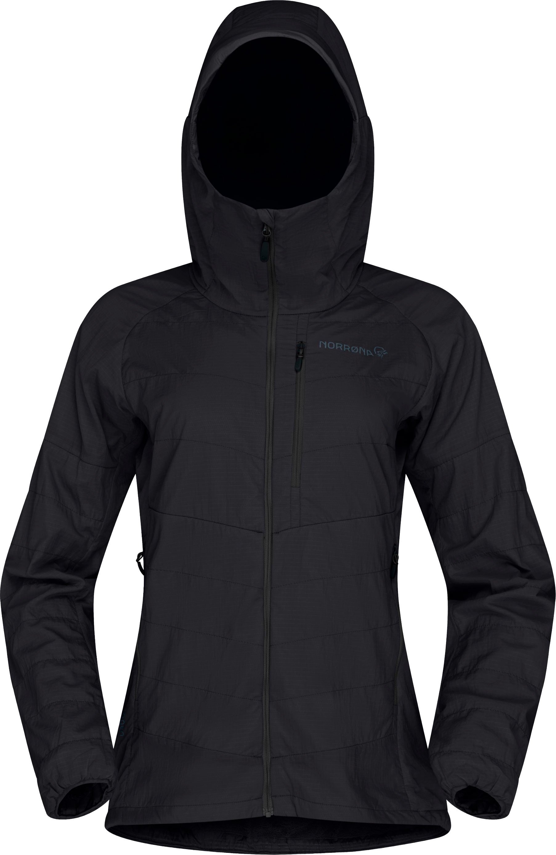 Lyngen Thermo100 Active Zip Hood W Caviar Black + Norrona