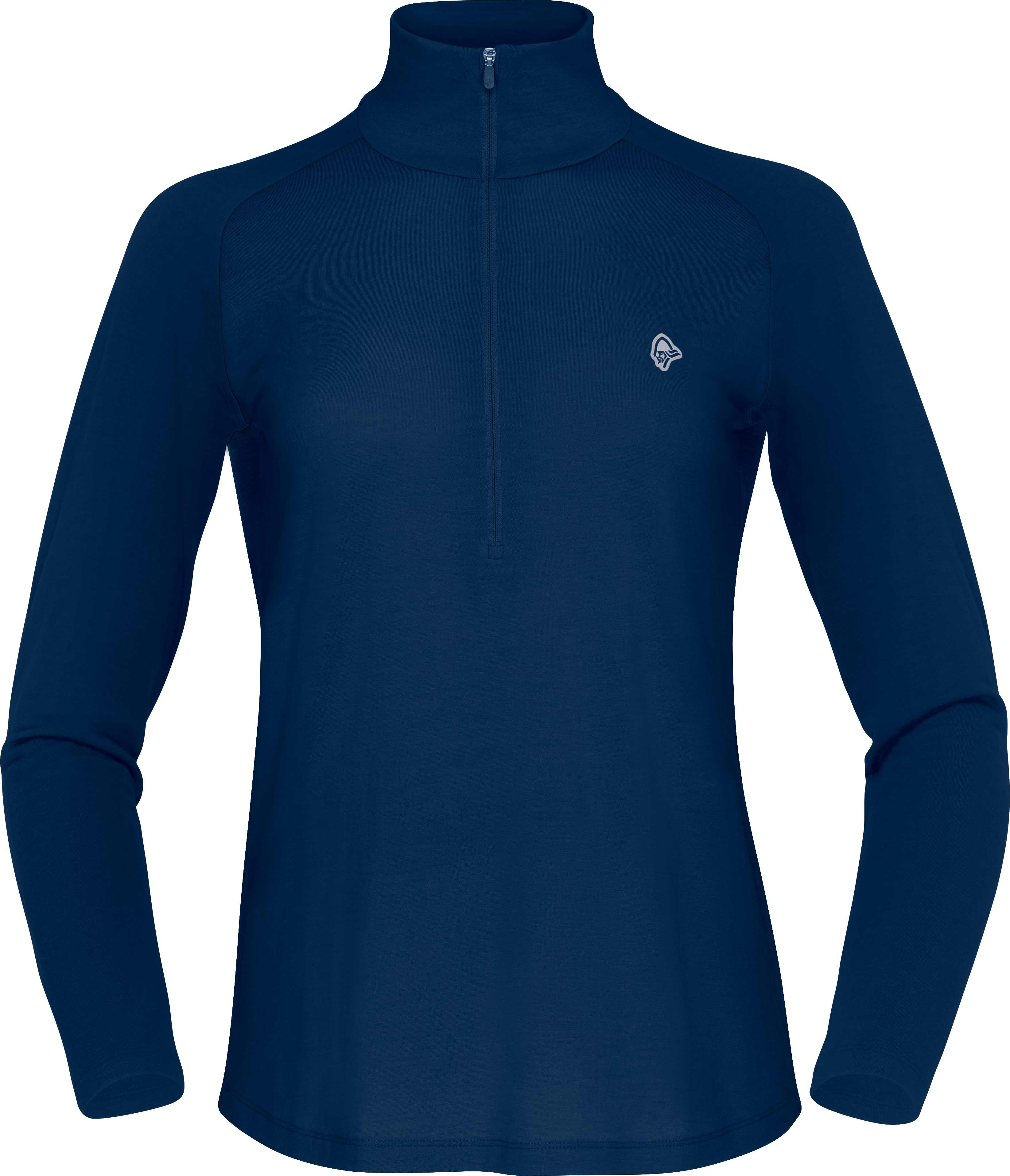 Femund Pureull Zip Neck W'S Indigo Night + Norrona