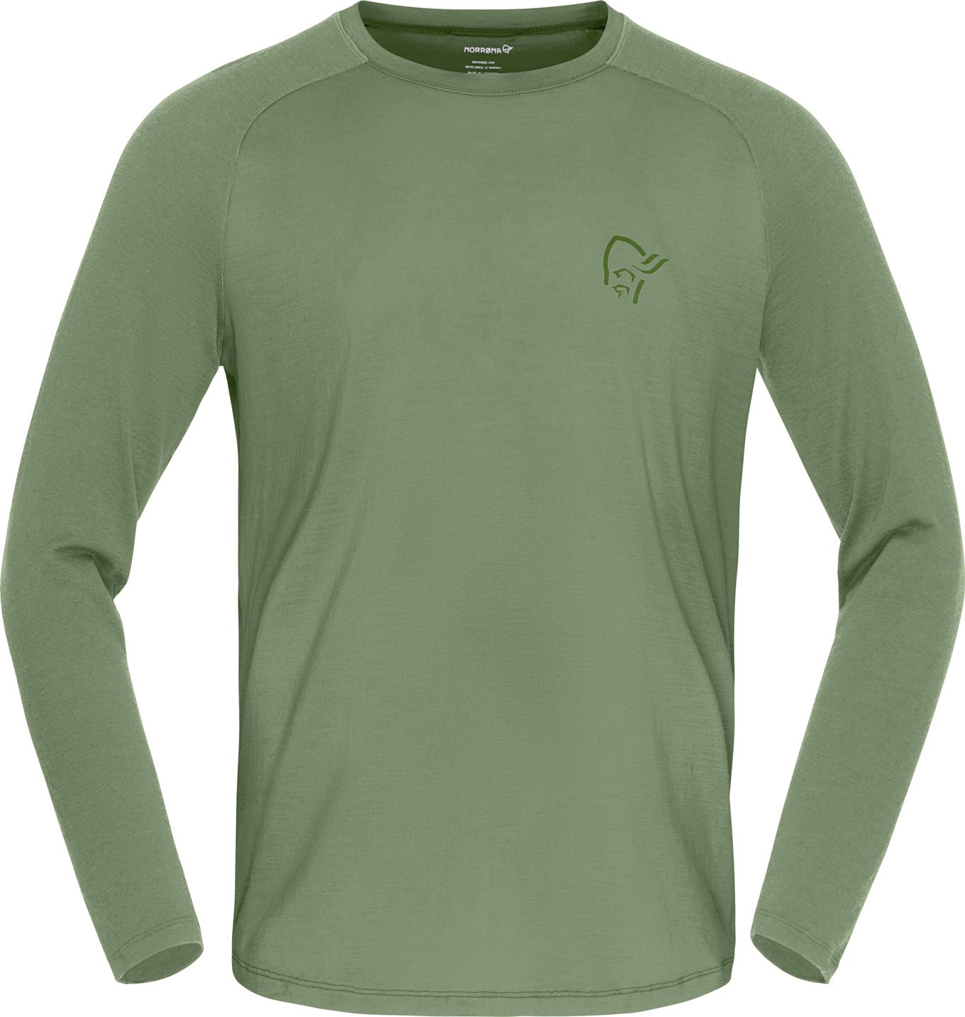 Femund Pureull Long Sleeve M'S Deep Lichen Green + Norrona
