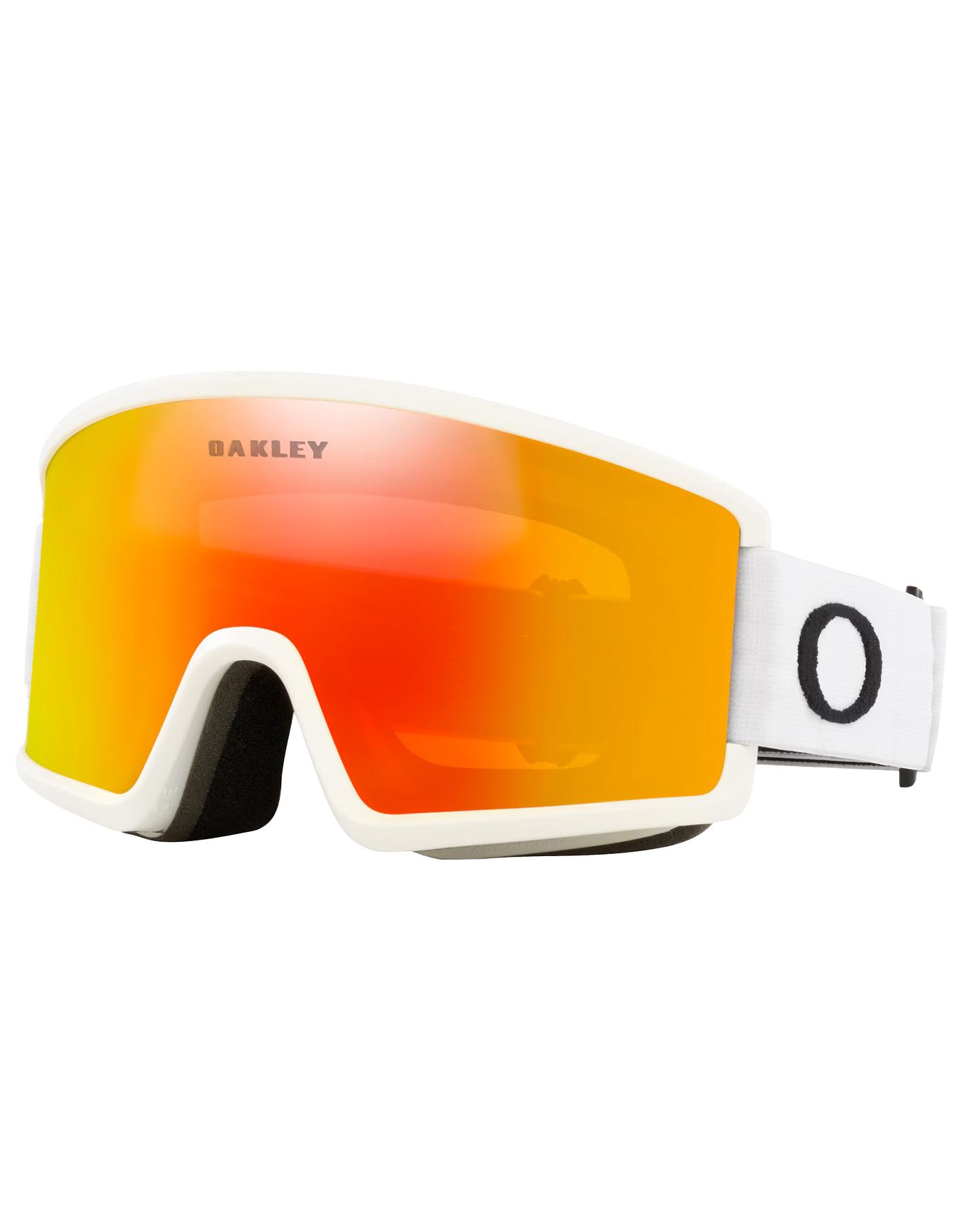 Target Line M Matte White / Fire Iridium + Oakley