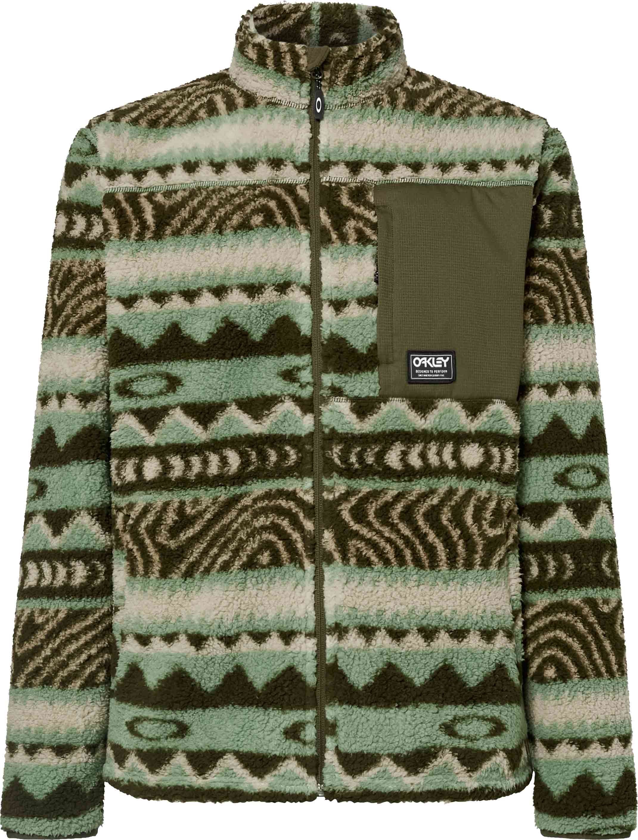 Mountain Fire Sherpa Green Norway Pattern + Oakley
