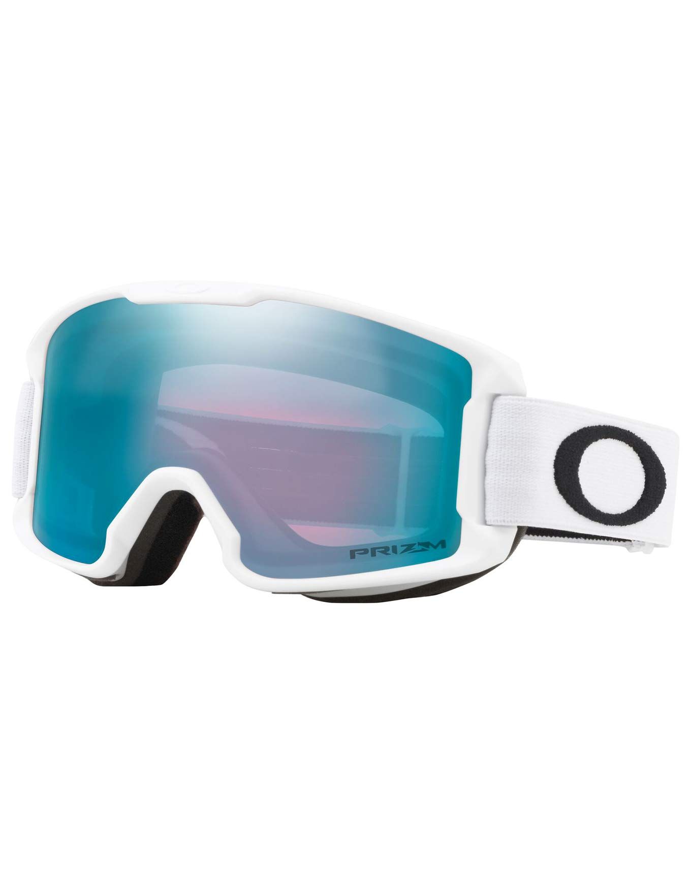 Line Miner S Matte White Prizm Snow Sapphire Iridium + Oakley