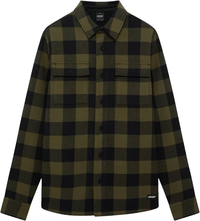 Bear Cozy Flannel Deep Oli Pit Black Check + Oakley