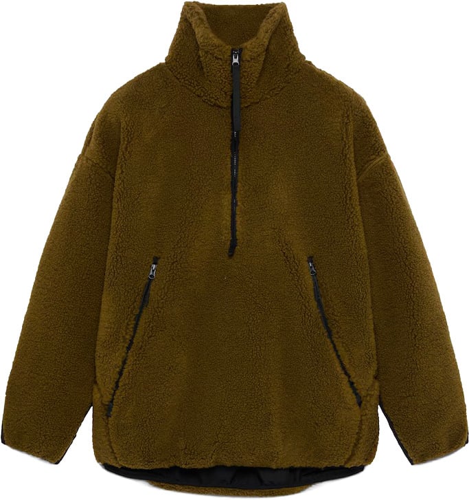 Snowdrift Quarter Zip Sherpa Army Green + Oakley