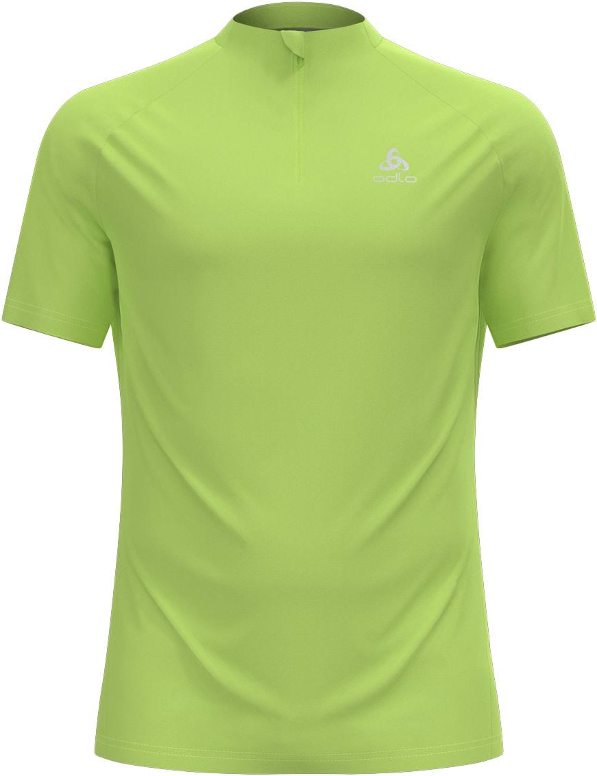 Essential Trail T-Shirt Crew Neck SS 1/2 Zip Sharp Green + Odlo