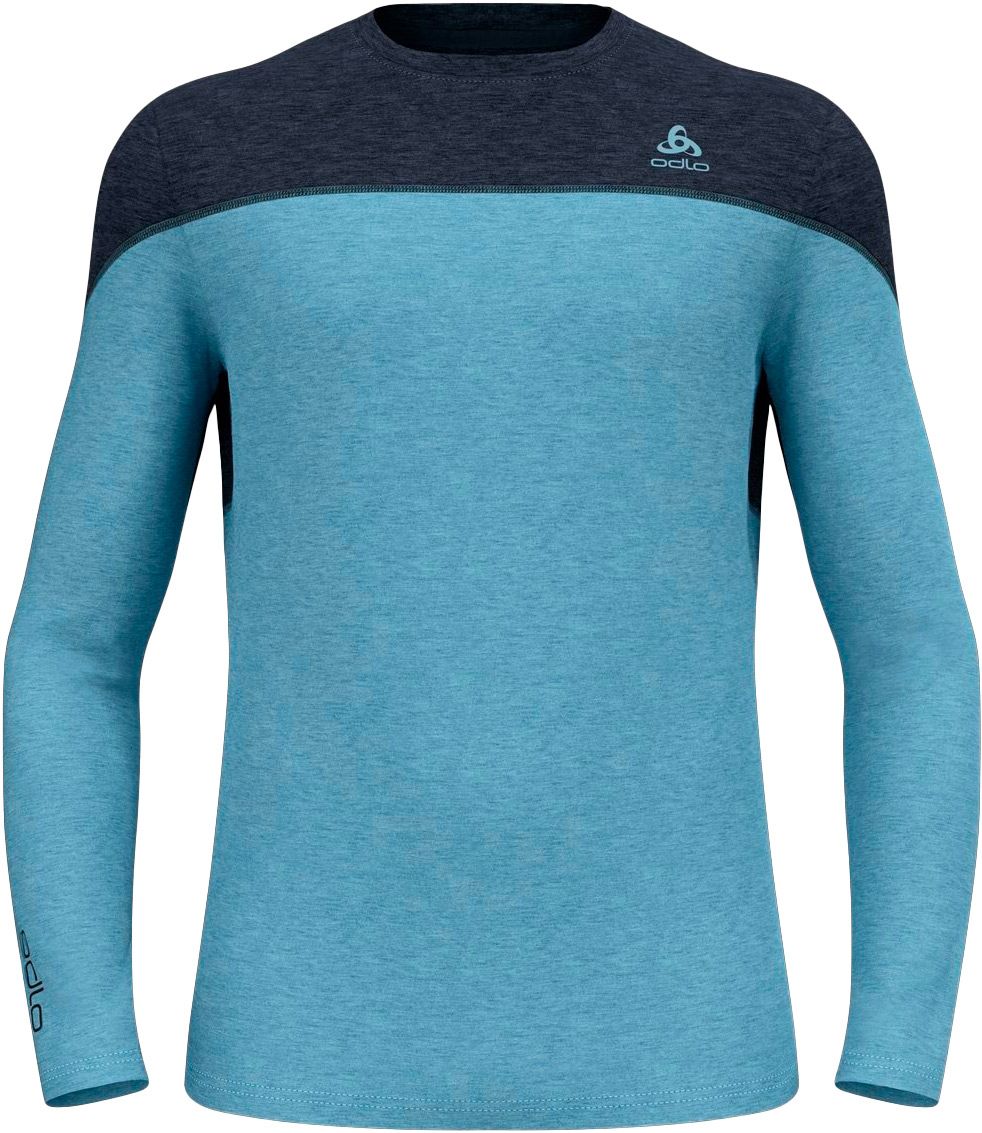 Odlo BL Top Crew Neck L/S Active Warm Eco Gra India Ink Maglie termiche