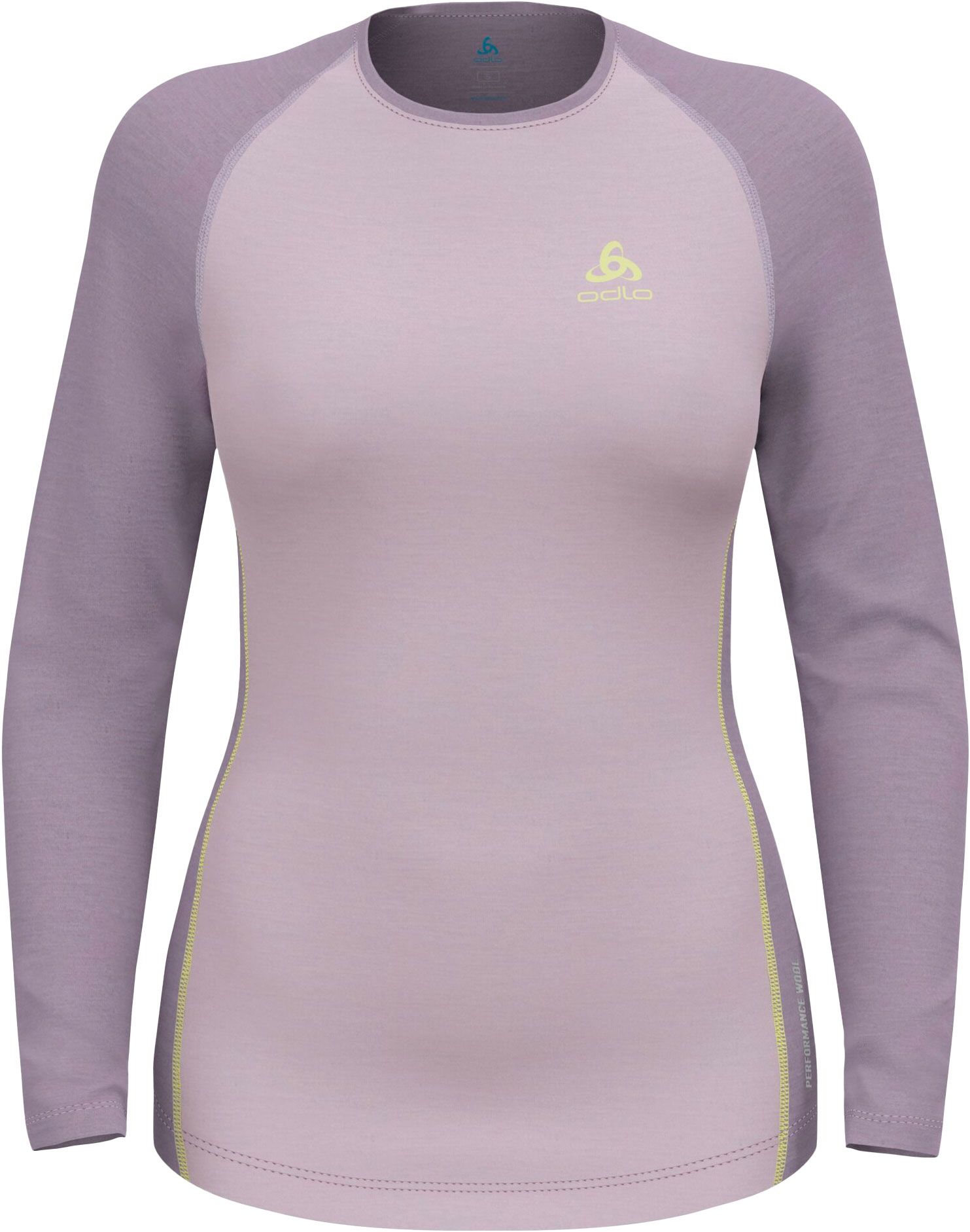 BL Top LS Natural Performance PW 150 W Misty Lilac Gray Ridge + Odlo