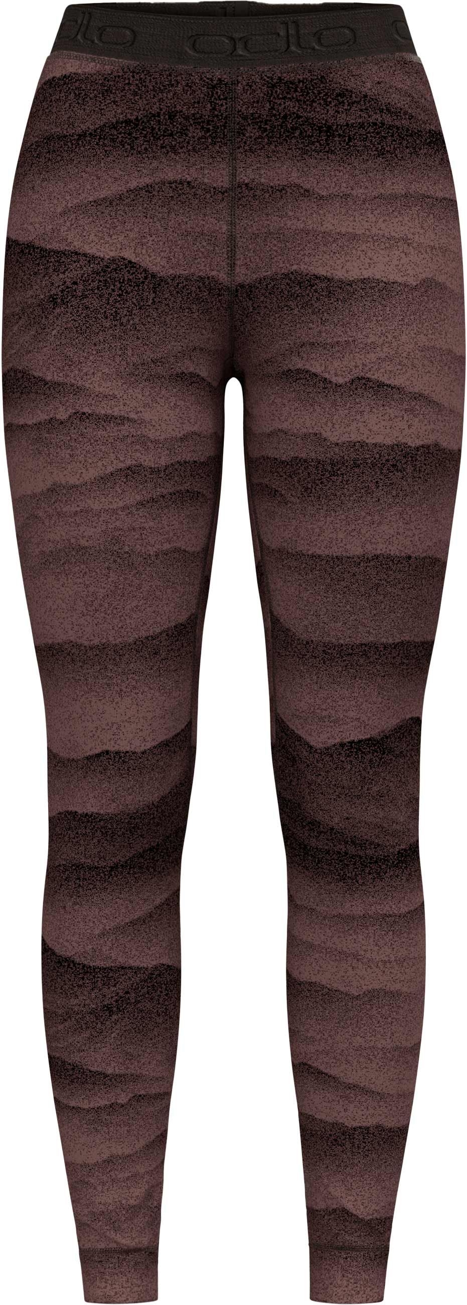 BL Bottom Long Merino Ridgelines W Fudge Black + Odlo
