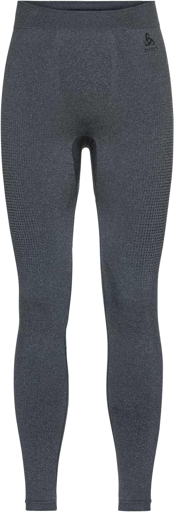 BL Bottom Long Performance Warm Grey Melange Black + Odlo