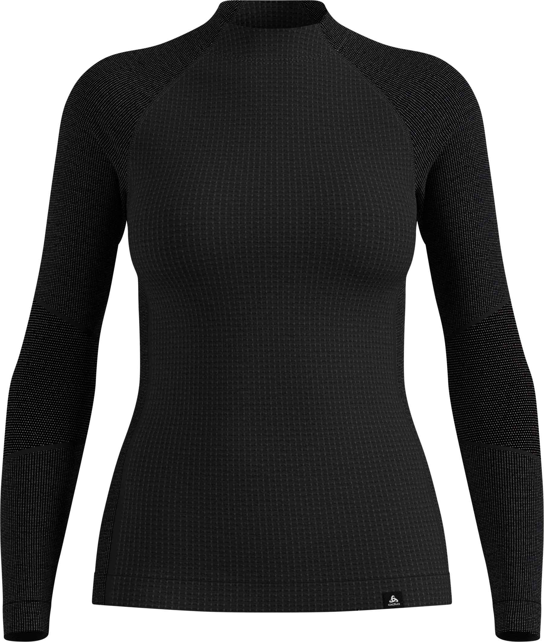 BL Top Crew Neck LS Seamless Performance W Black + Odlo