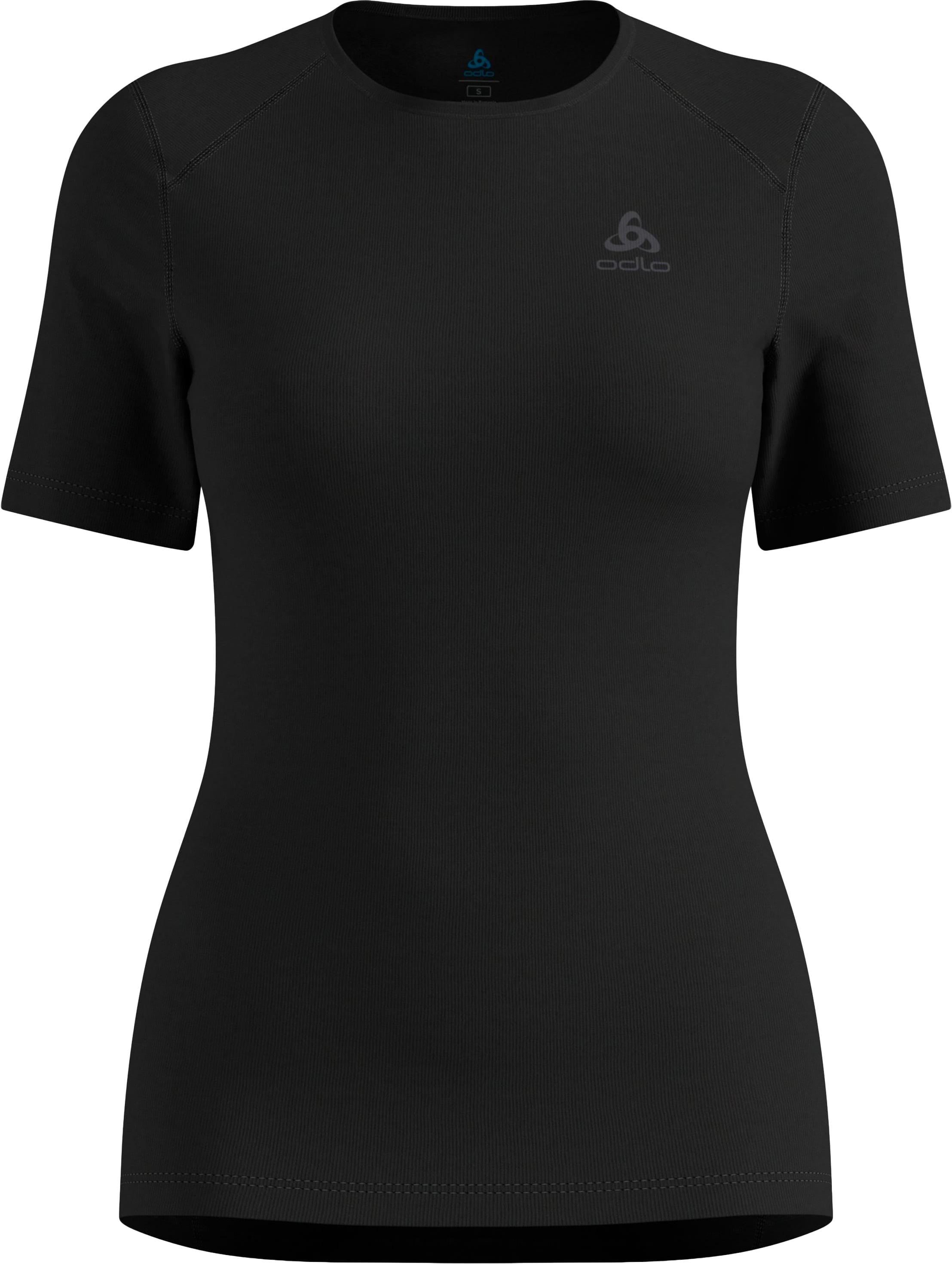 BL Top Crew Neck SS Active Warm W Black + Odlo