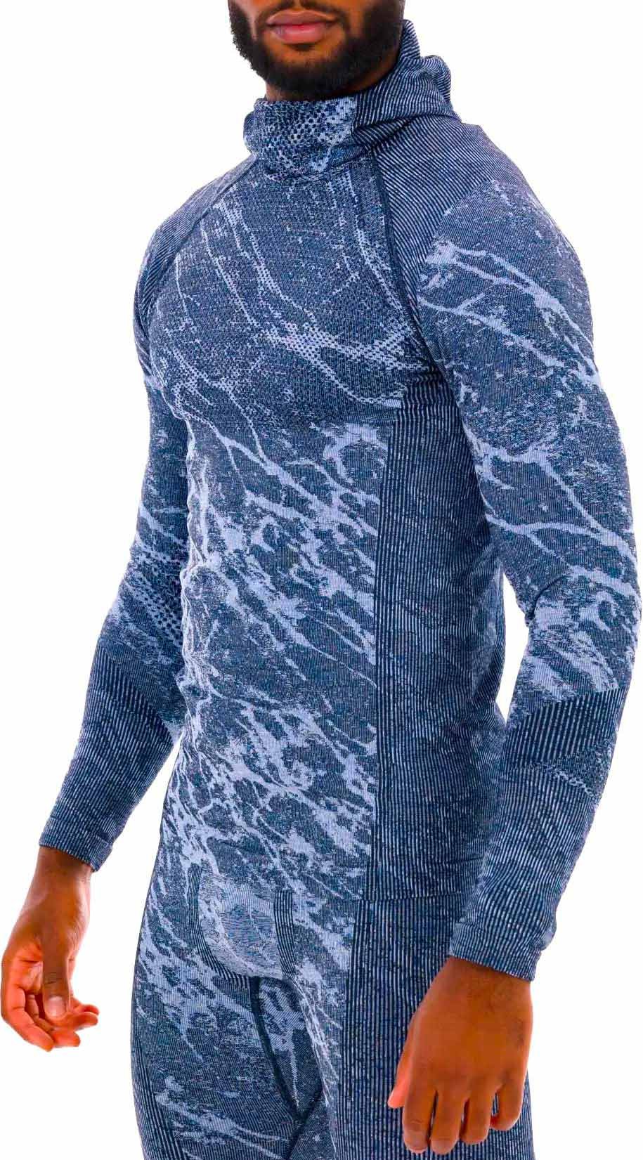 Performance Warm Baselayer Top Facemask M Dark Sapphire + Odlo
