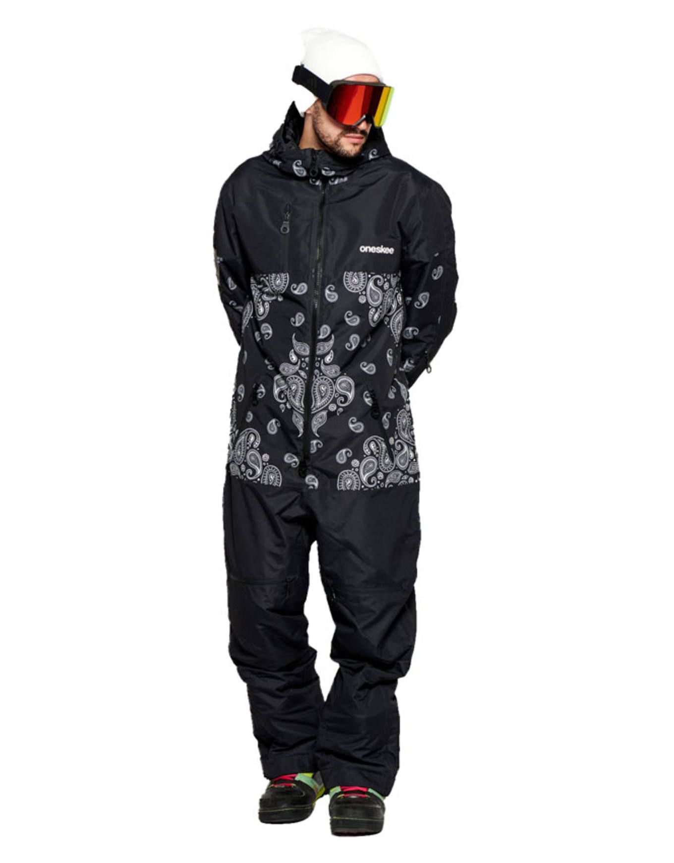 Original Pro Men Black/White Paisley + Oneskee