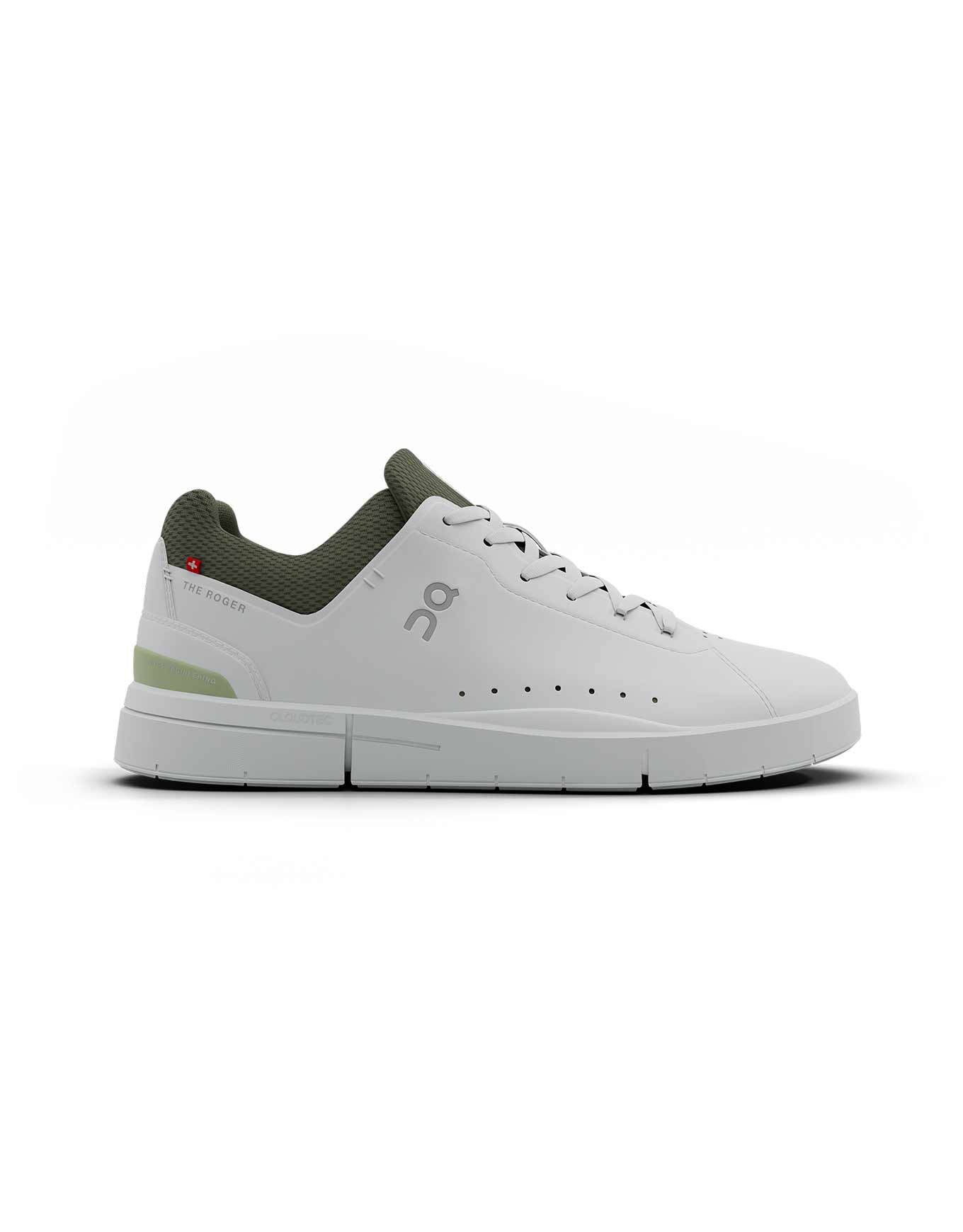 THE ROGER Advantage M White/Olive + On Running