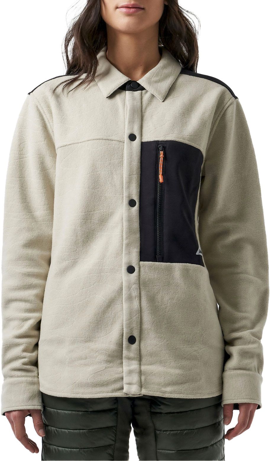 Hunter Fleece Shirt Unisex Dark Birch + Orage