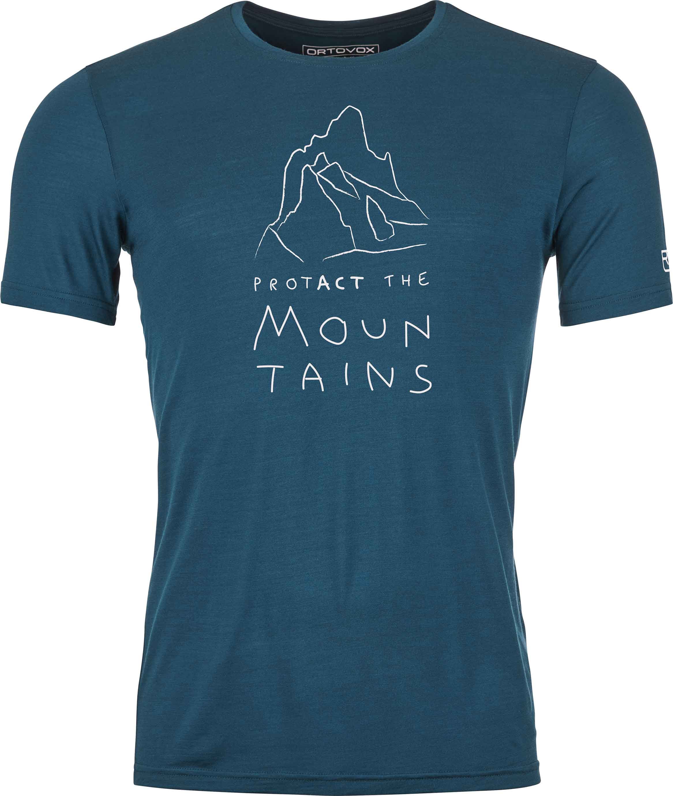 150 Cool Mtn Protector T-shirt M Petrol Blue + Ortovox