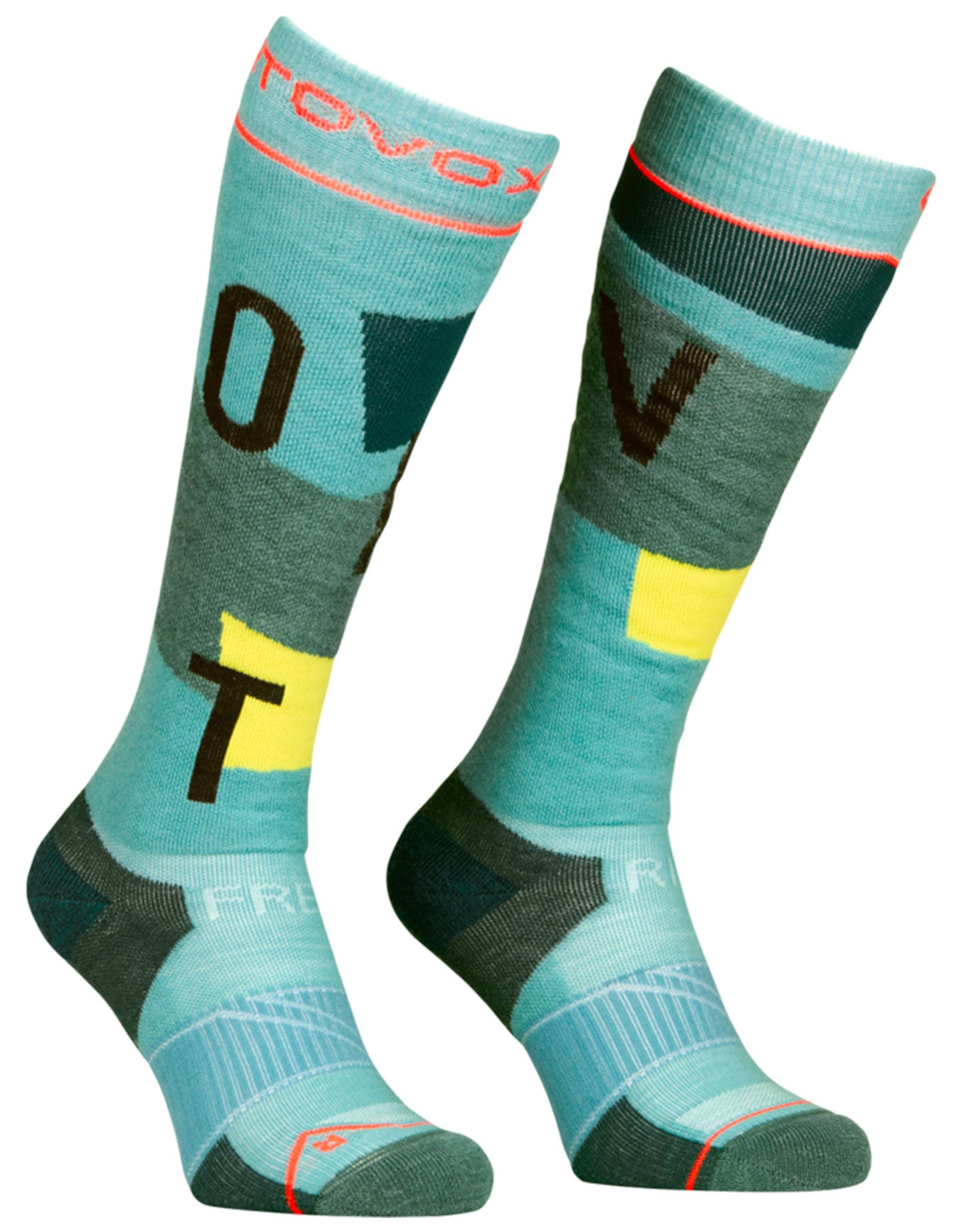 Freeride Long Socks Cozy W Ice Waterfall + Ortovox