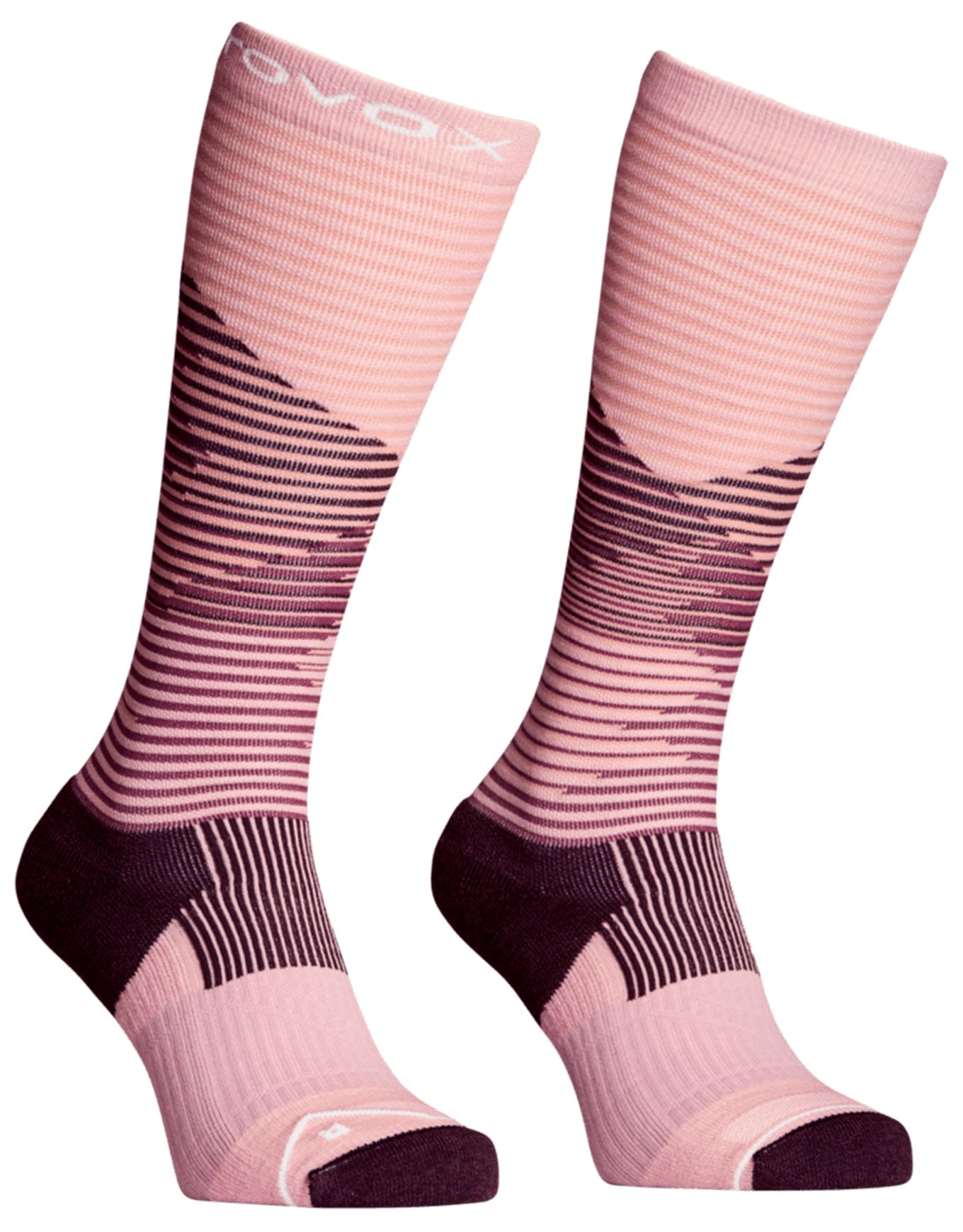 All Mountain Long Socks W Dawn Rose + Ortovox