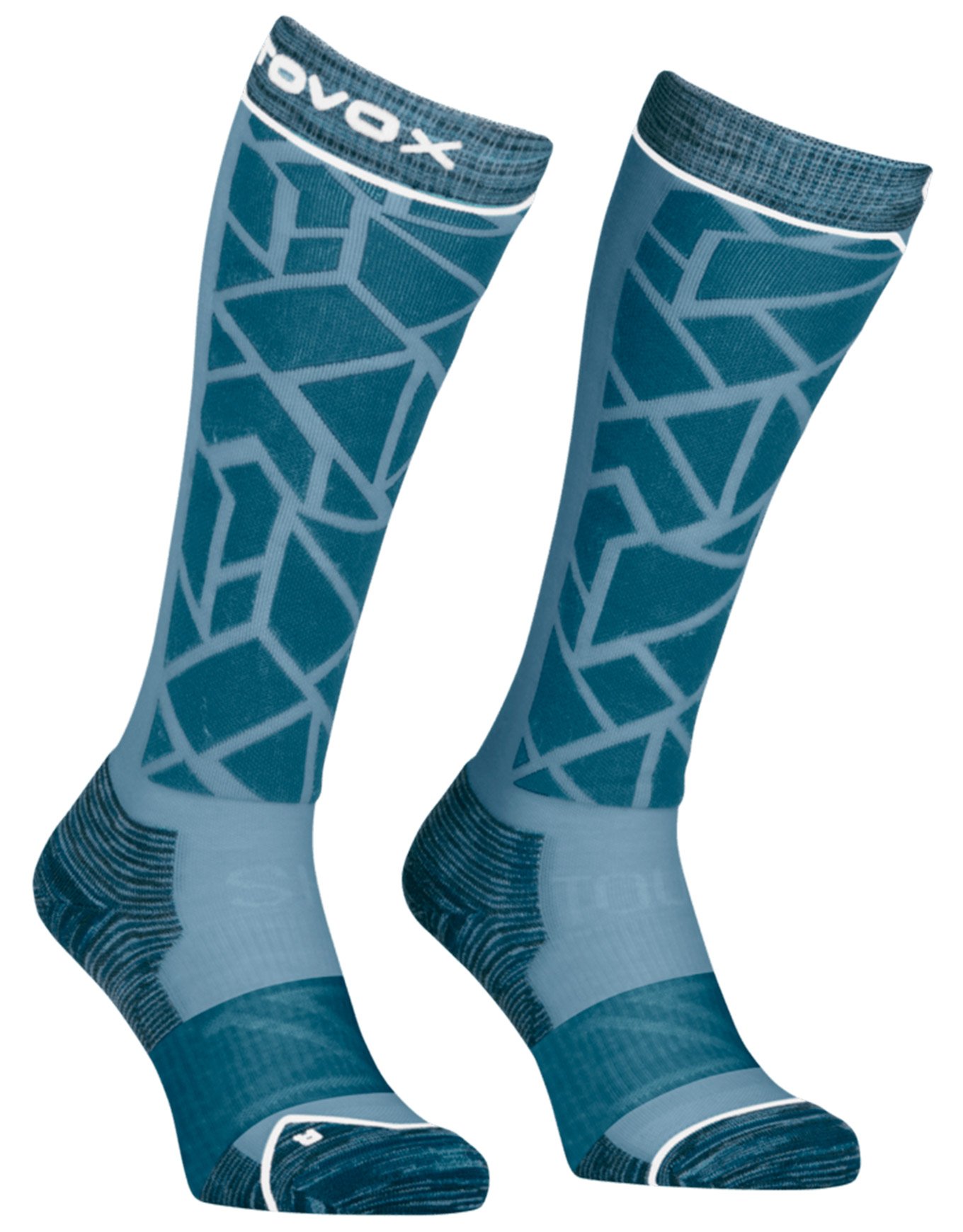 Ski Tour Comp Long Socks W Blue Nunatak + Ortovox