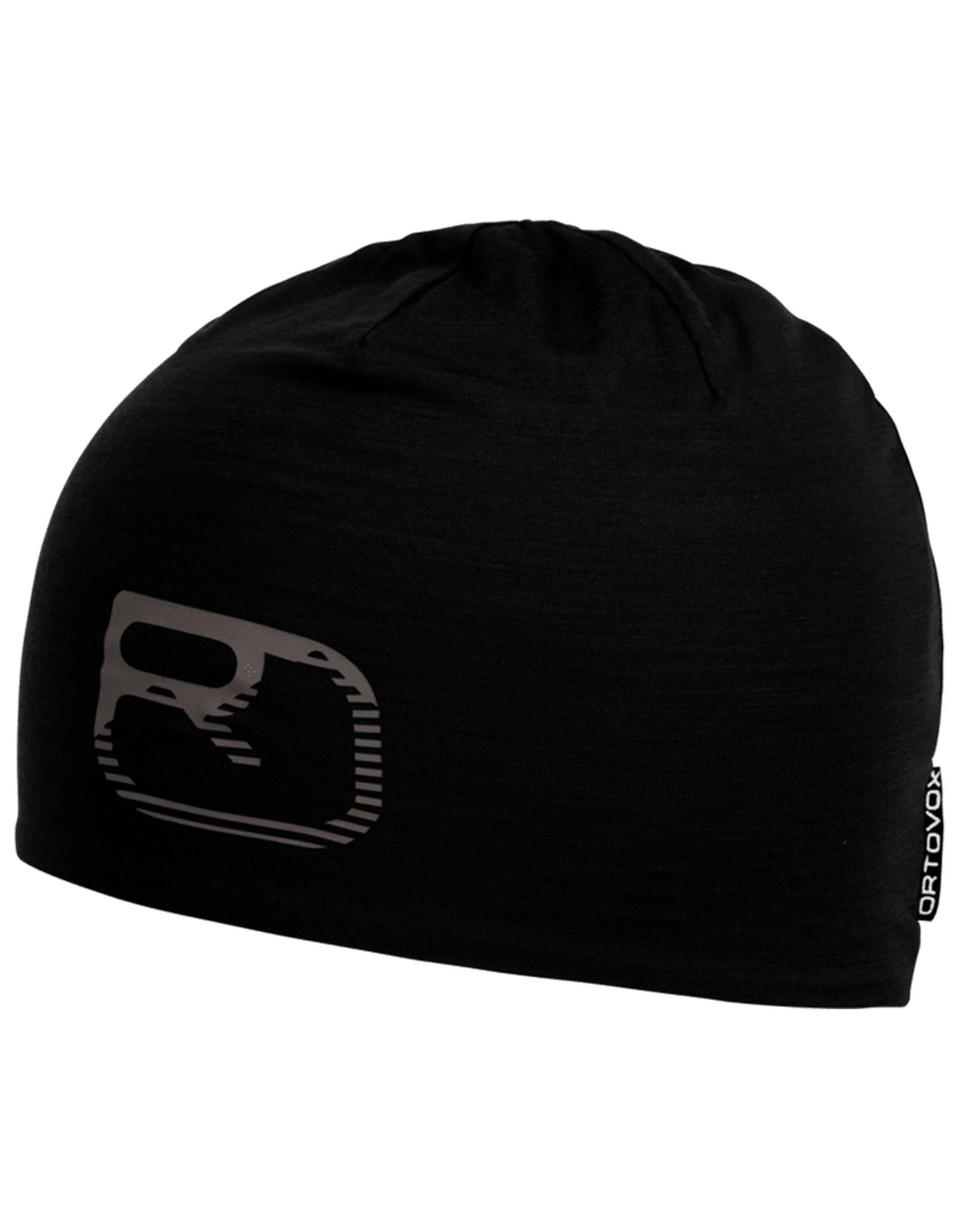 120 Cool Tec Logo Beanie Black Raven + Ortovox