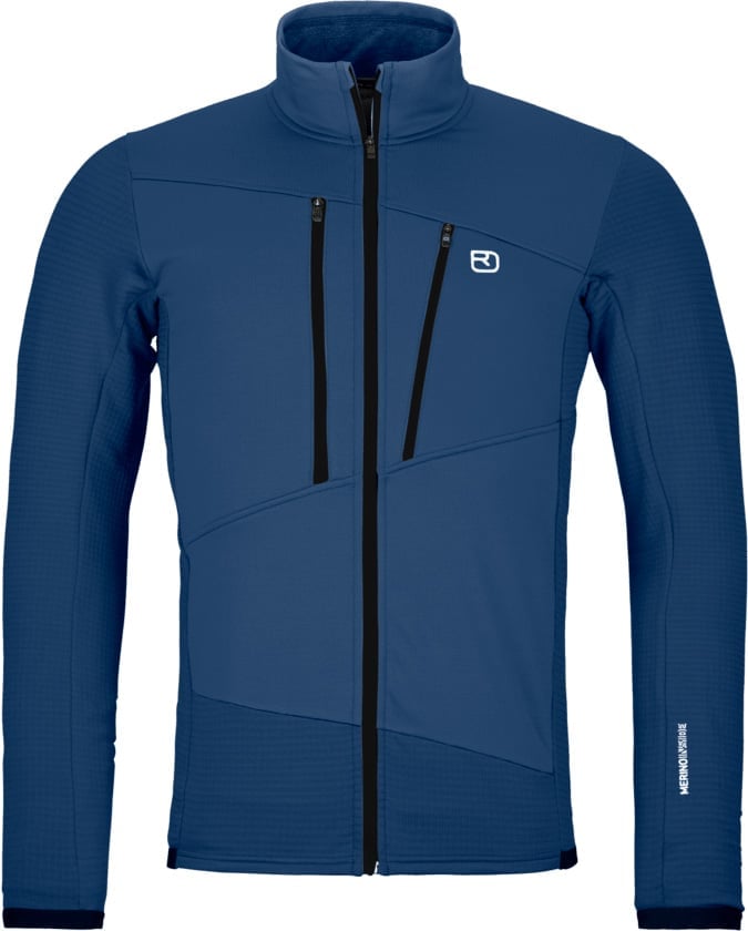 Fleece Grid Jacket M Blue Nunatak + Ortovox