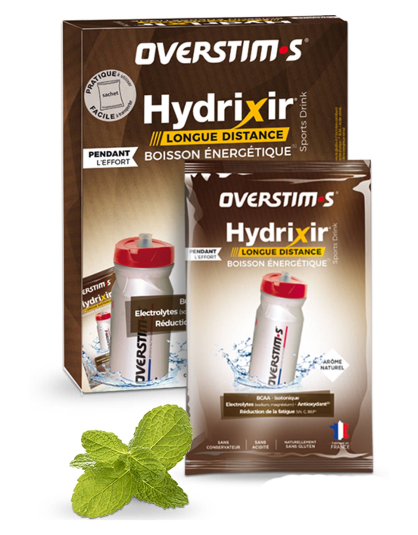 Hydrixir Longue Distance Overtims Menthe 12x54g + Overstims