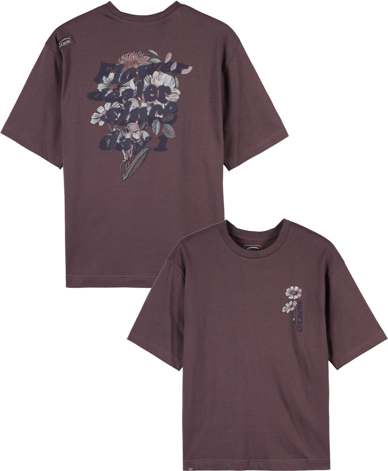 Dealer SS Tee W Raisin + Oxbow