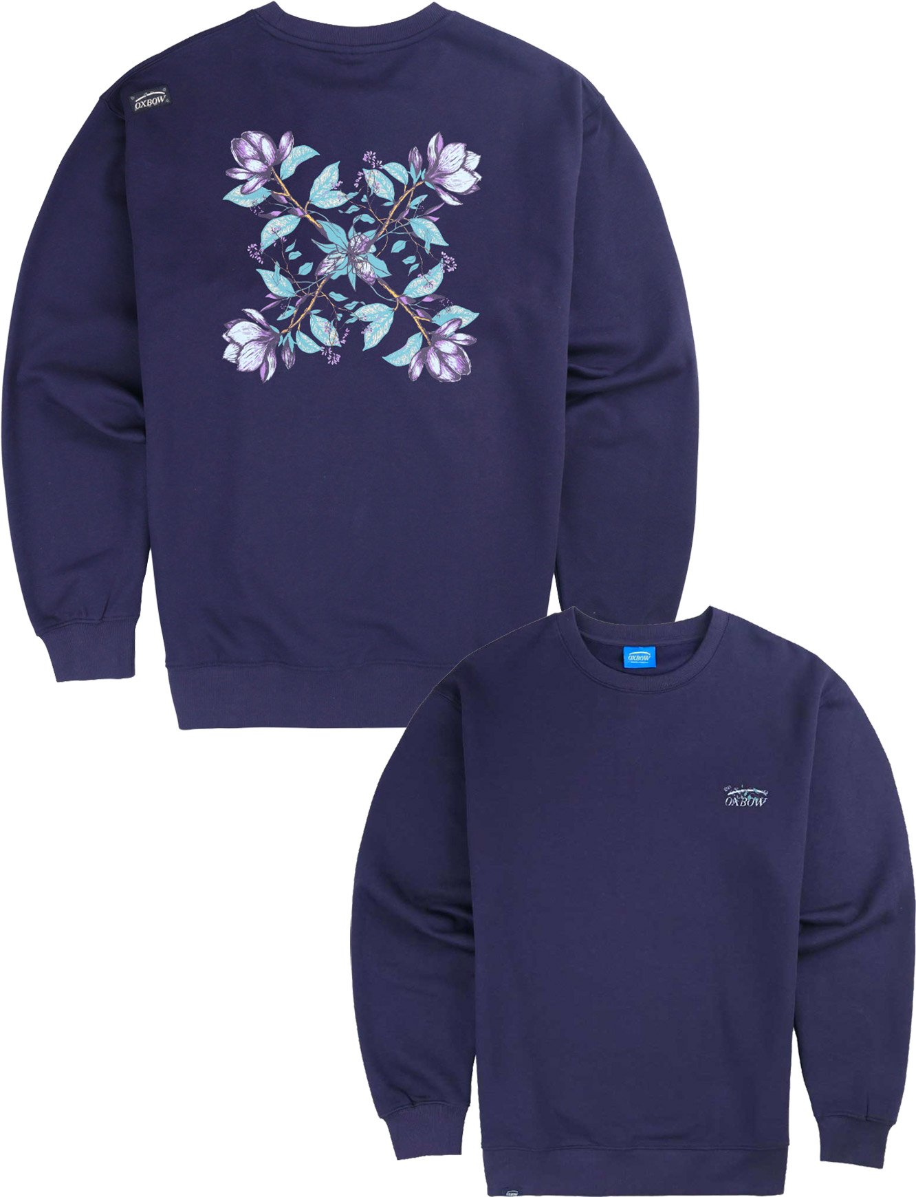 Floral Fleece M Deep Marine + Oxbow