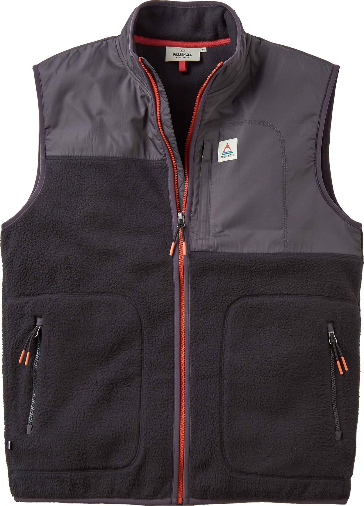 Offgrid Recycled Sherpa Fleece Vest Black + Passenger