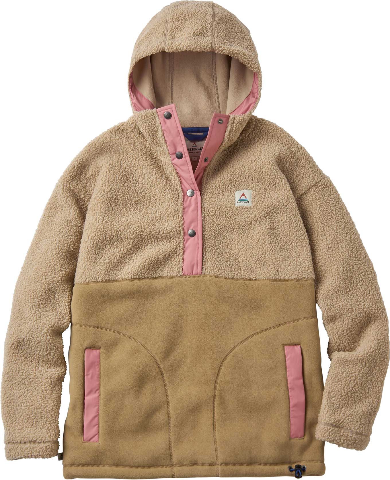 Calla Hooded Recycled Polar-Lined Fleece W Feather Biscuit + Passenger