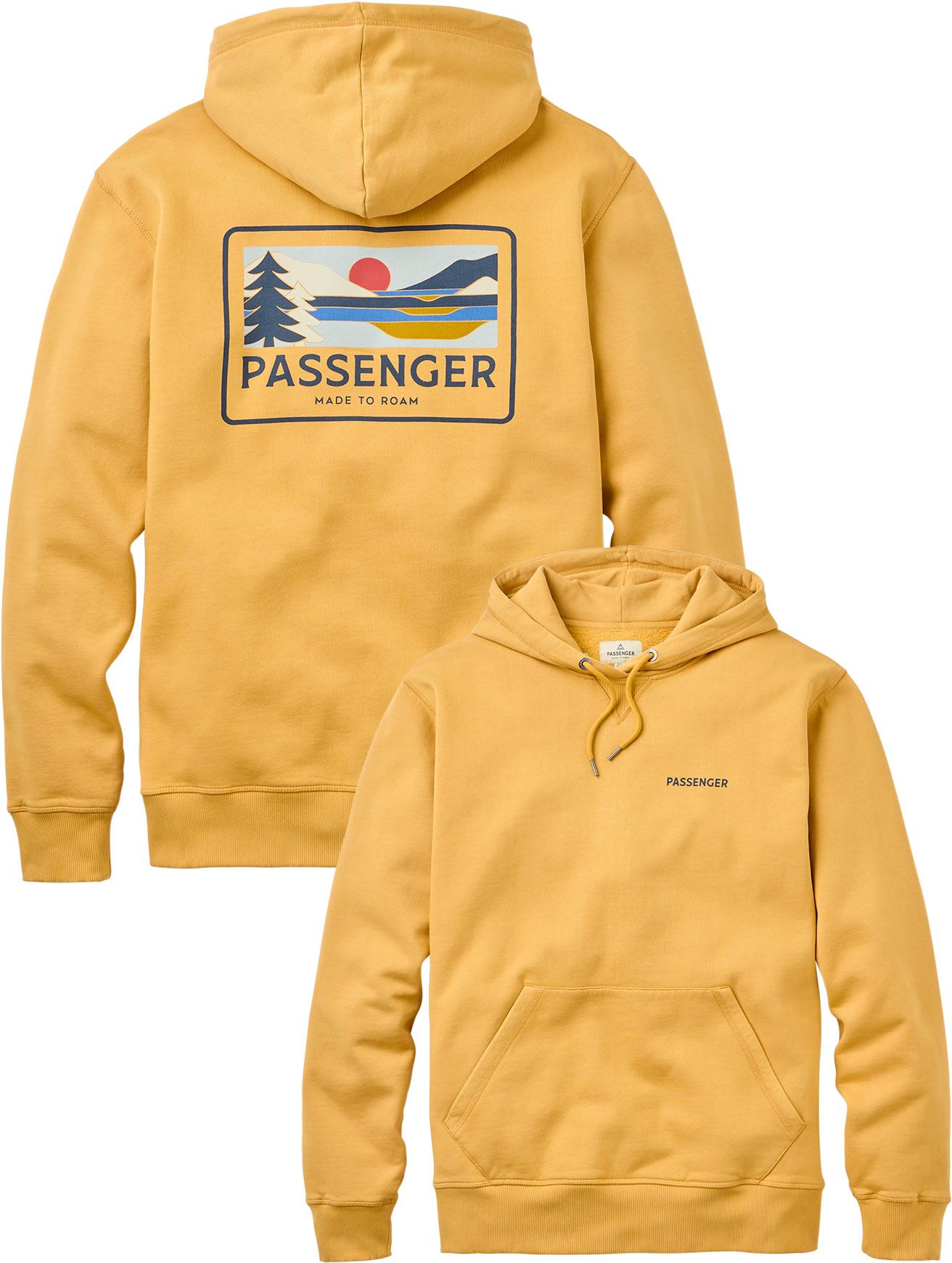 Roamer Recycled Cotton Hoodie Spruce Yellow + Passenger