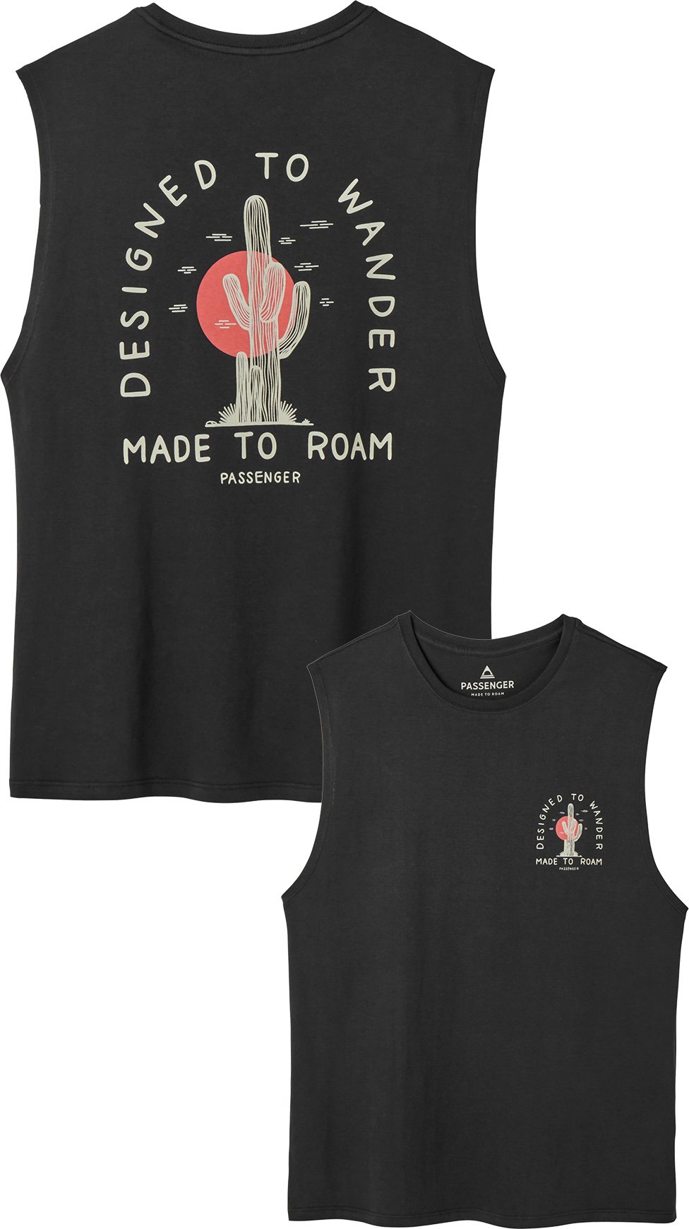 Explore Recycled Cotton Vest Black + Passenger
