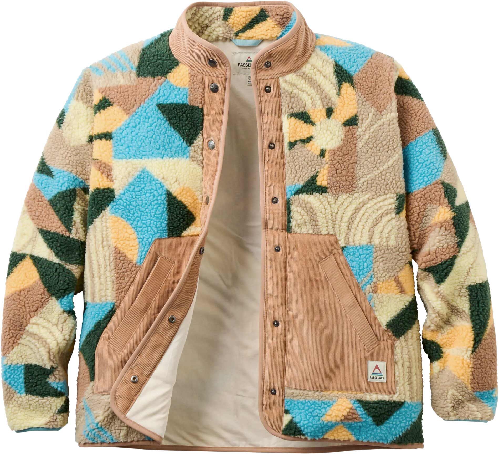 Clover Recycled Sherpa Fleece W Sun Patch Simply Taupe + Passenger