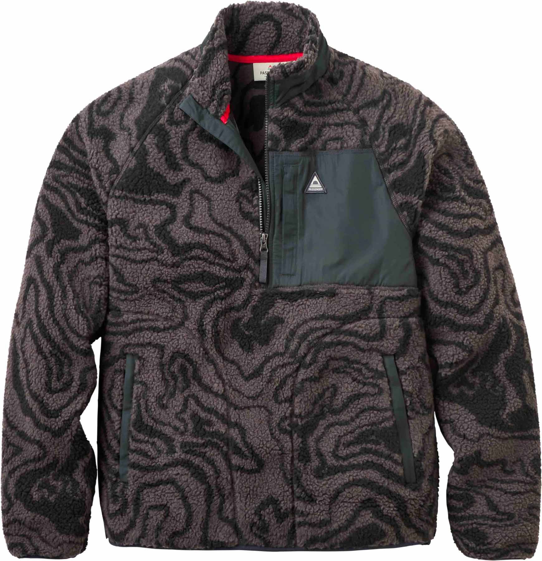 Offroad Sherpa 1/2 Zip Fleece Strata Swirl Black + Passenger