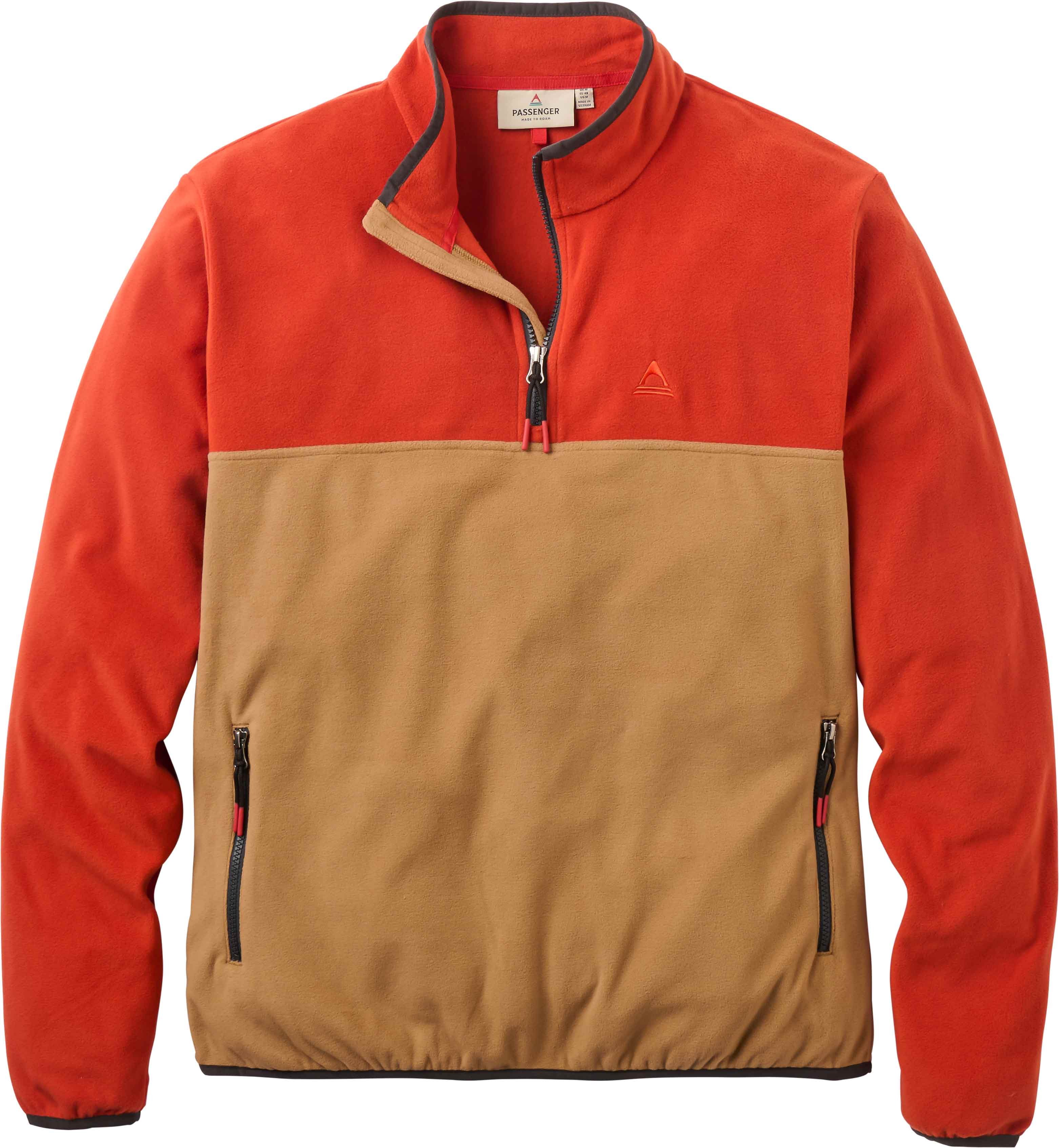 Set Off Polartec® 1/4 Zip Fleece Dark Rust Caramel + Passenger