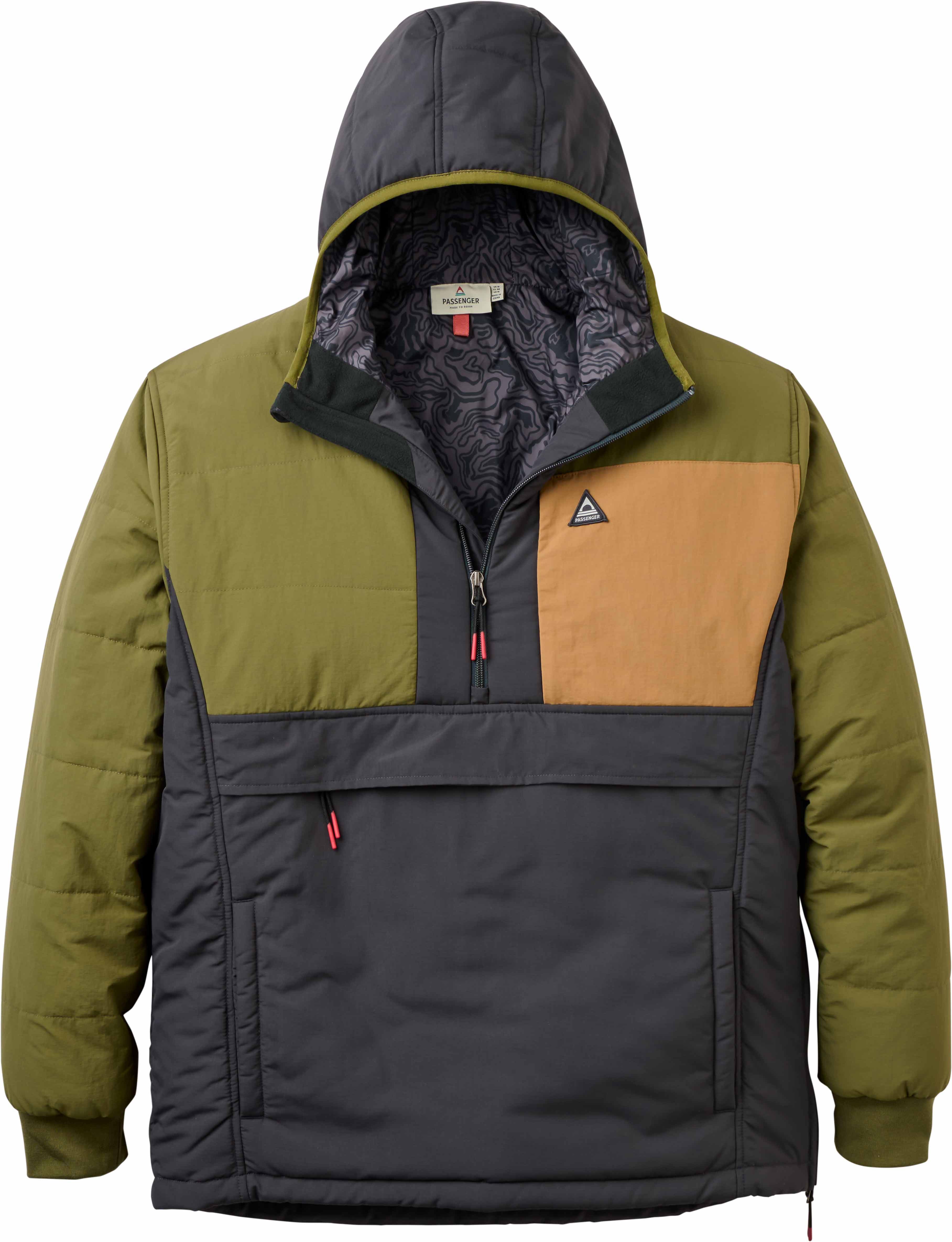 Oceanic Insulated Anorak Faded Black Khaki + Passenger
