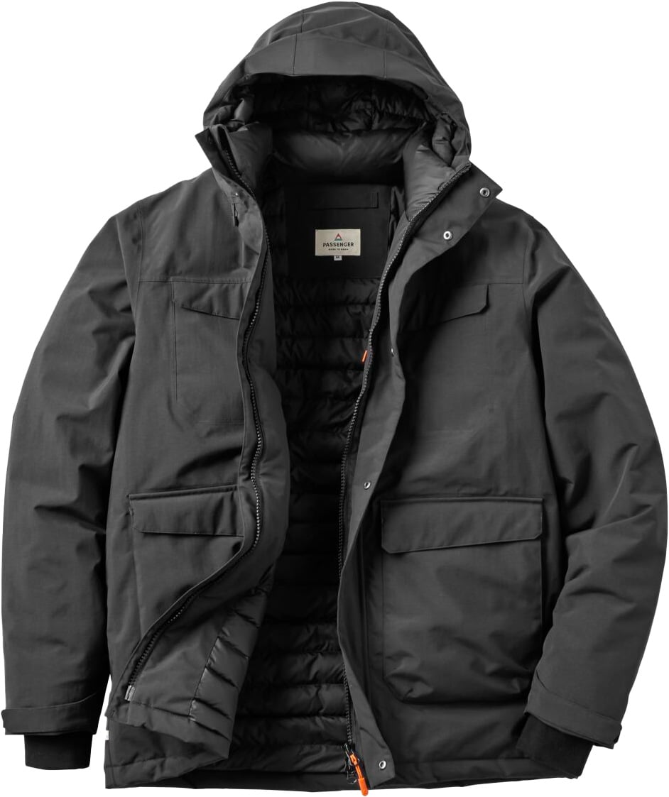 Explorer Waterproof Down Parka Black + Passenger