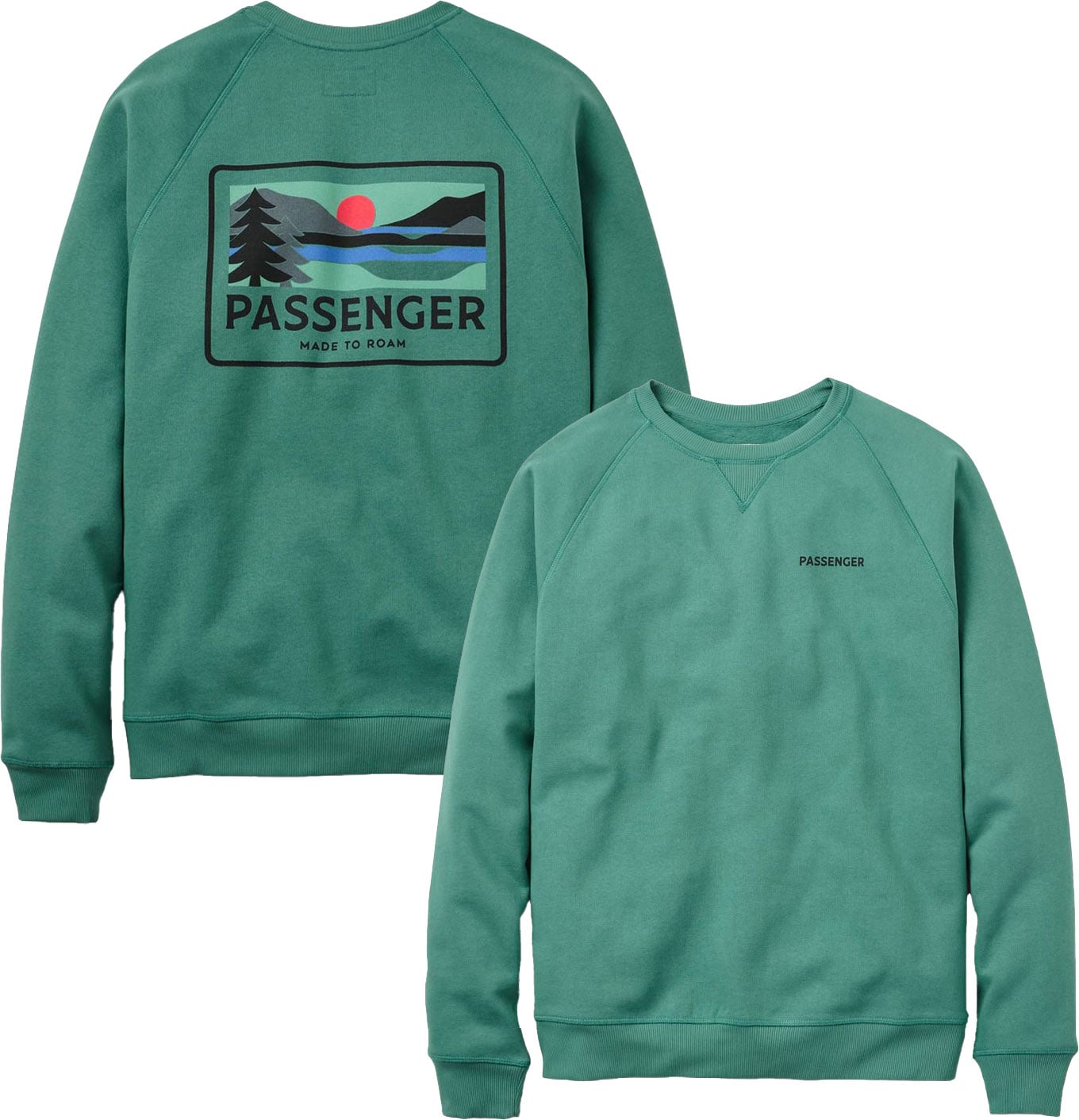 Roamer Organic Cotton Sweatshirt Deep Ocean + Passenger