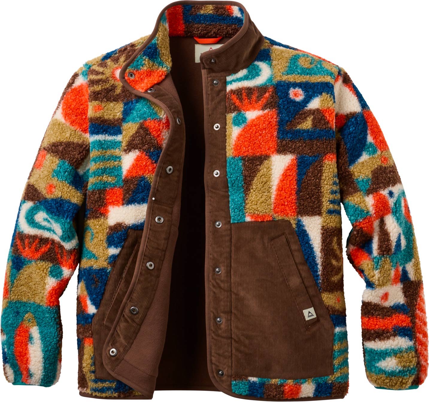 Clover Sherpa Fleece Jacket W Lost On Purpose Pacific Green + Passenger