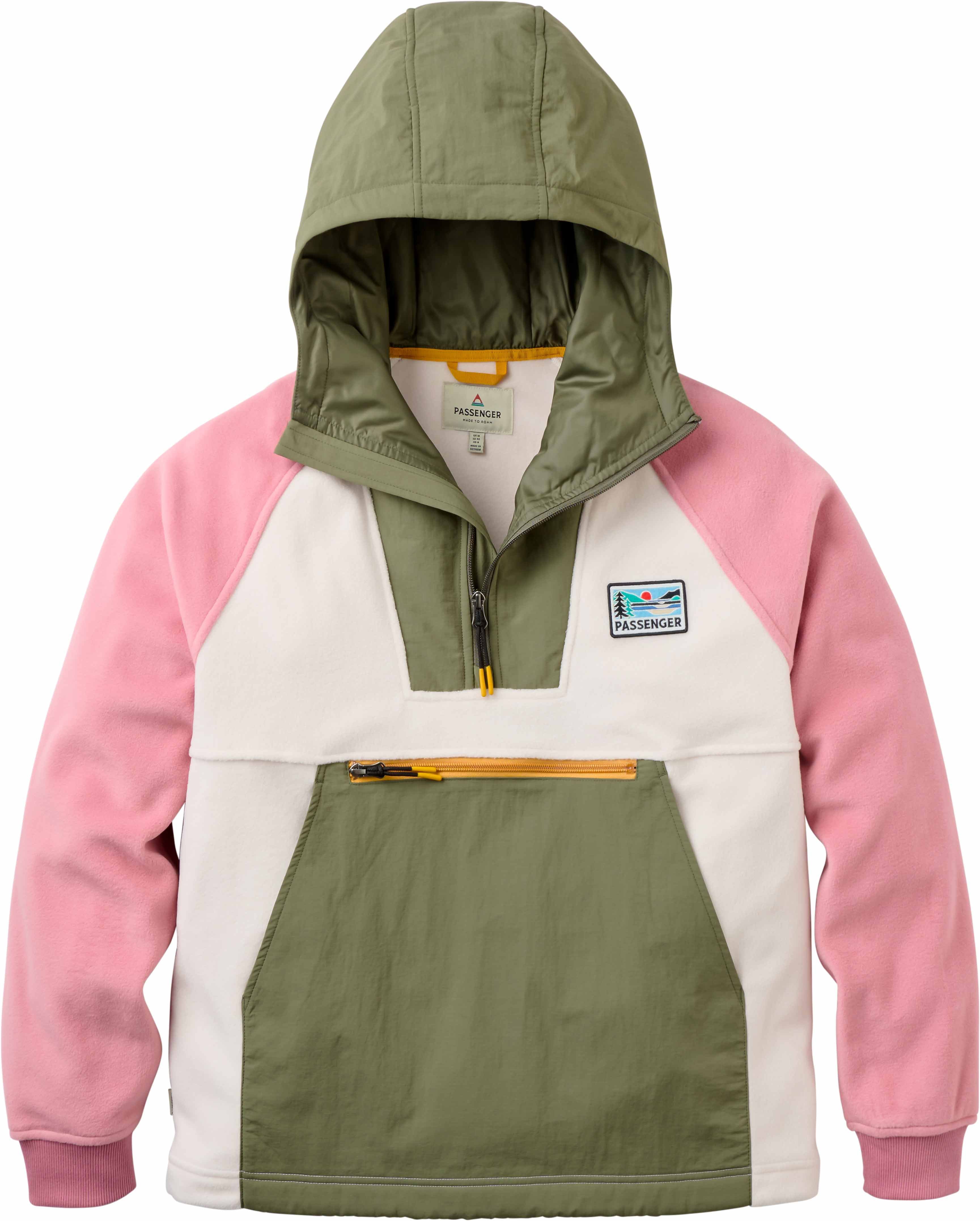 Alexander Hooded Polartec® Fleece W Dusty Olive White Sand + Passenger