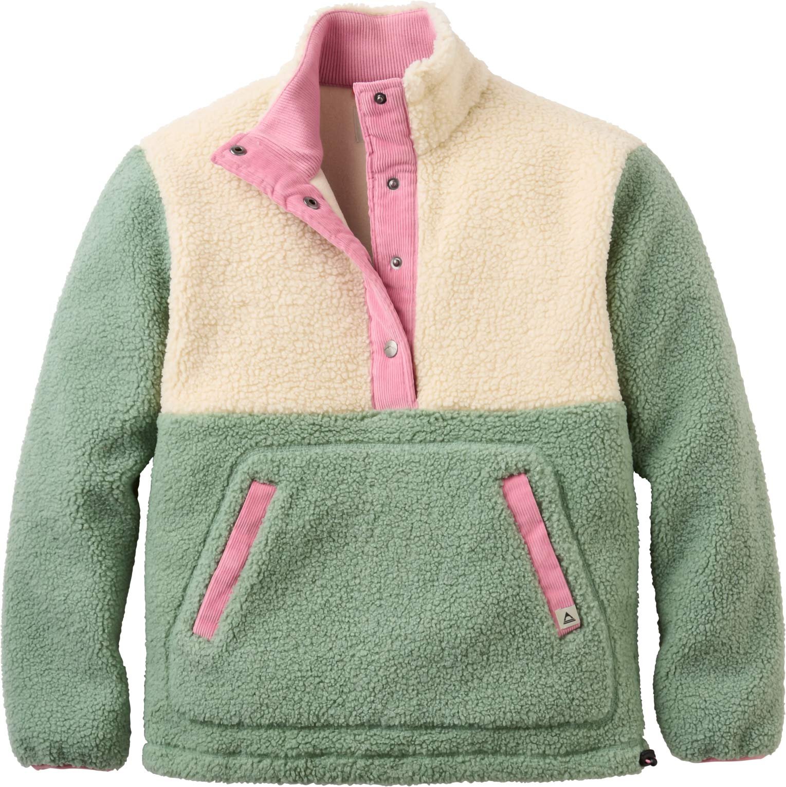 Clover Sherpa Fleece Pullover W Pistachio + Passenger