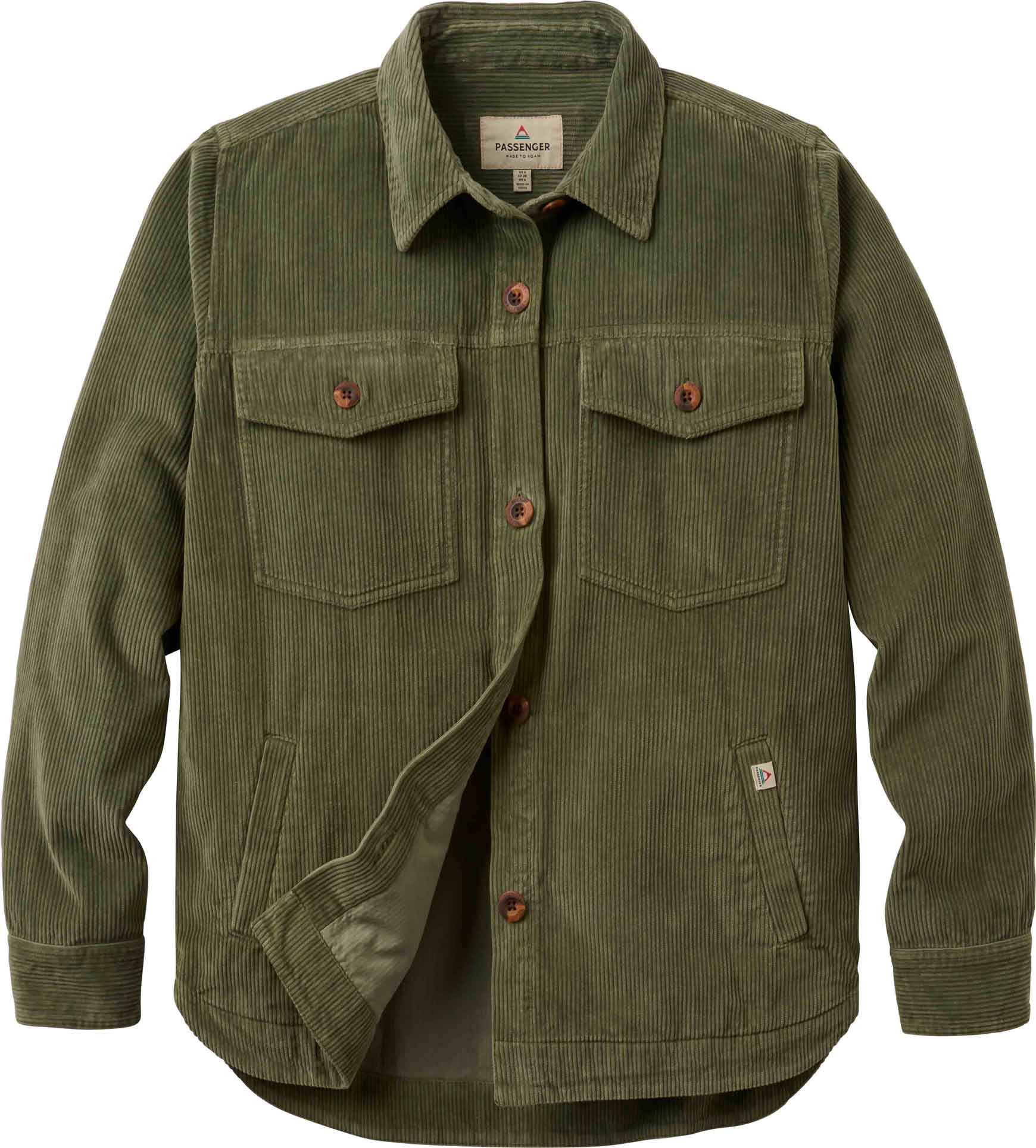 Stella Cord LS Shirt W Dusty Olive + Passenger