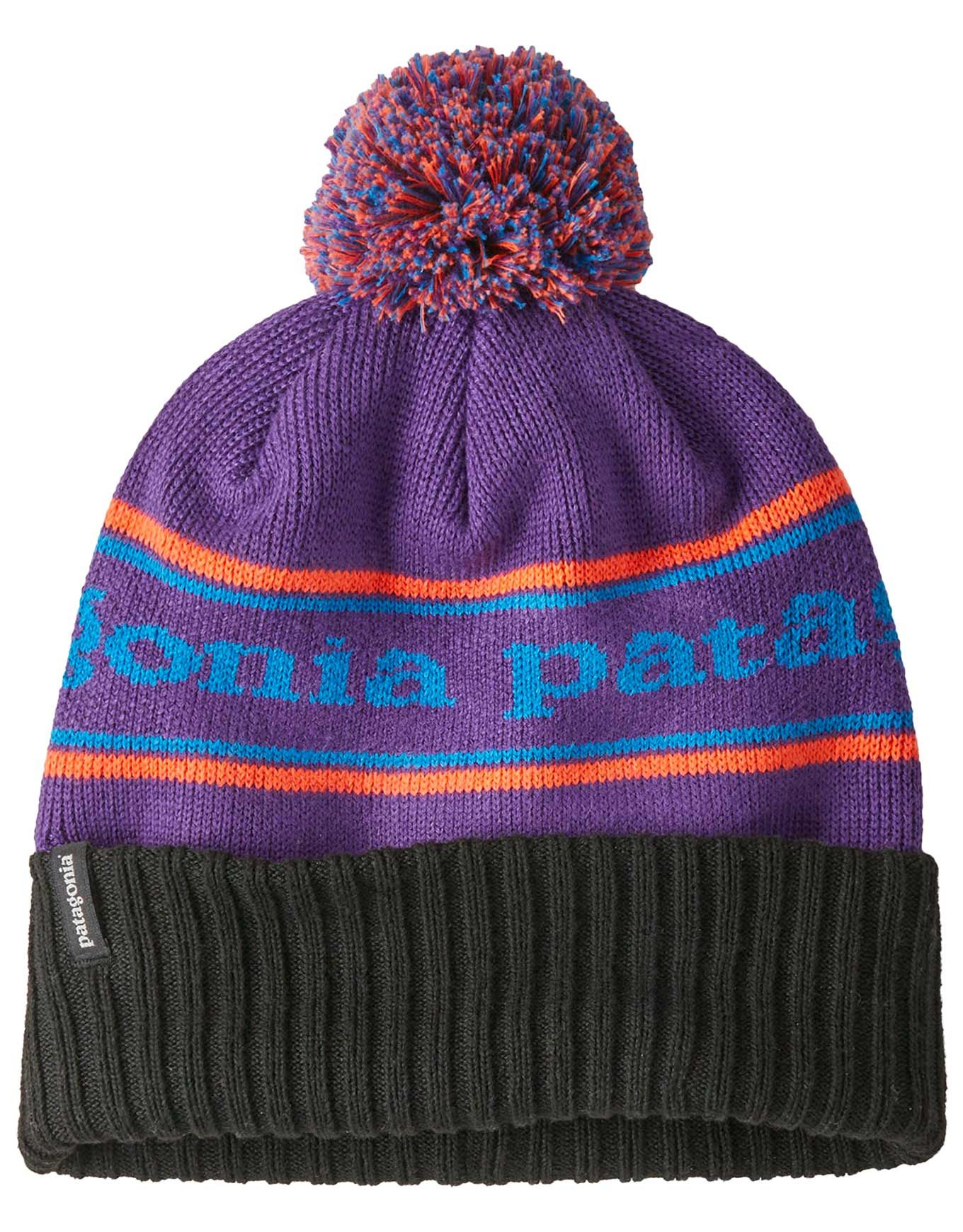 Powder Town Beanie Park Stripe Purple + Patagonia