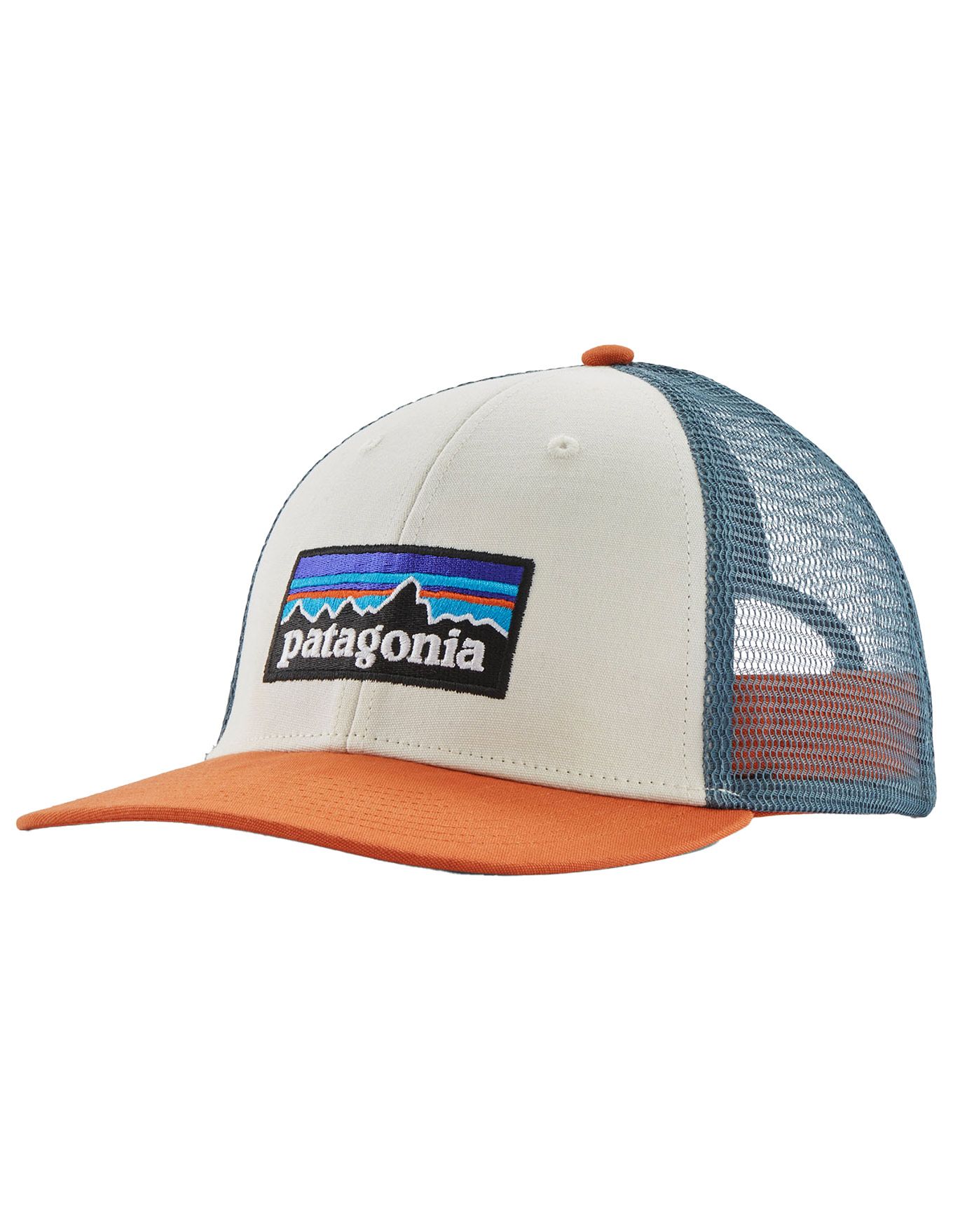 P-6 Logo LoPro Trucker Hat White w/Redtail Rust + Patagonia